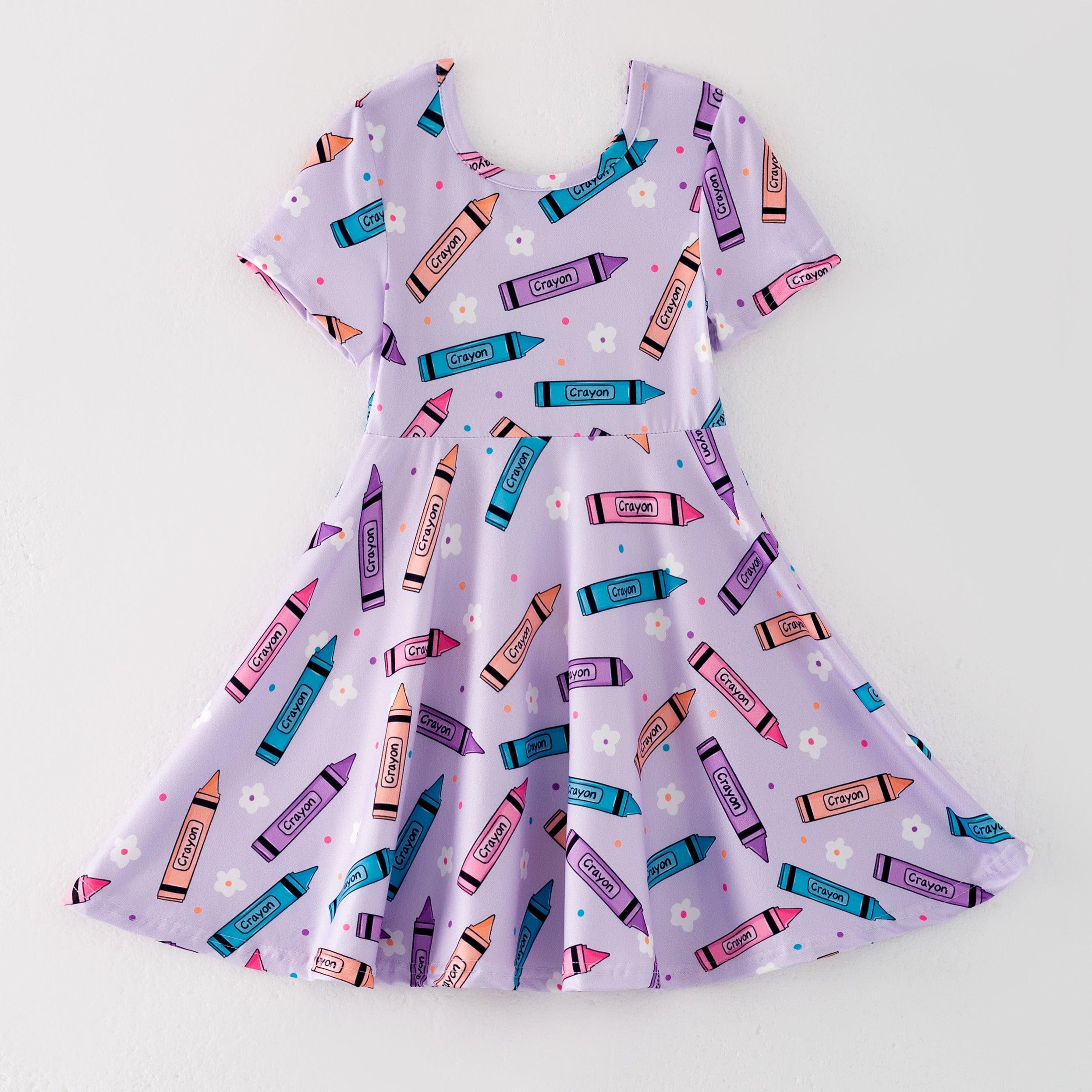 （Pre Order）Girls Summer Back To School Print Dress