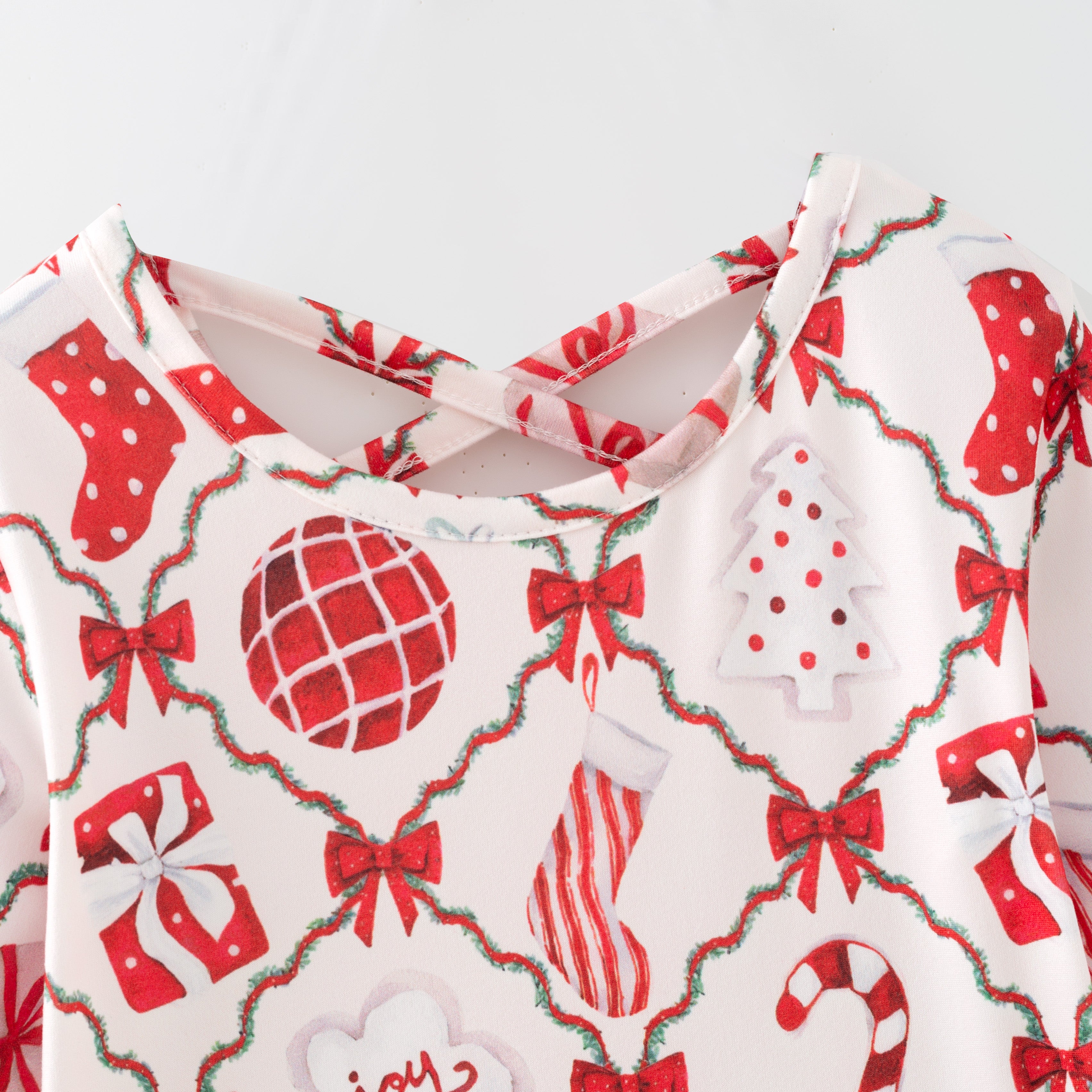 （Pre Order,Prepack Zone）Girls Christmas Print Dress（Mix Size）