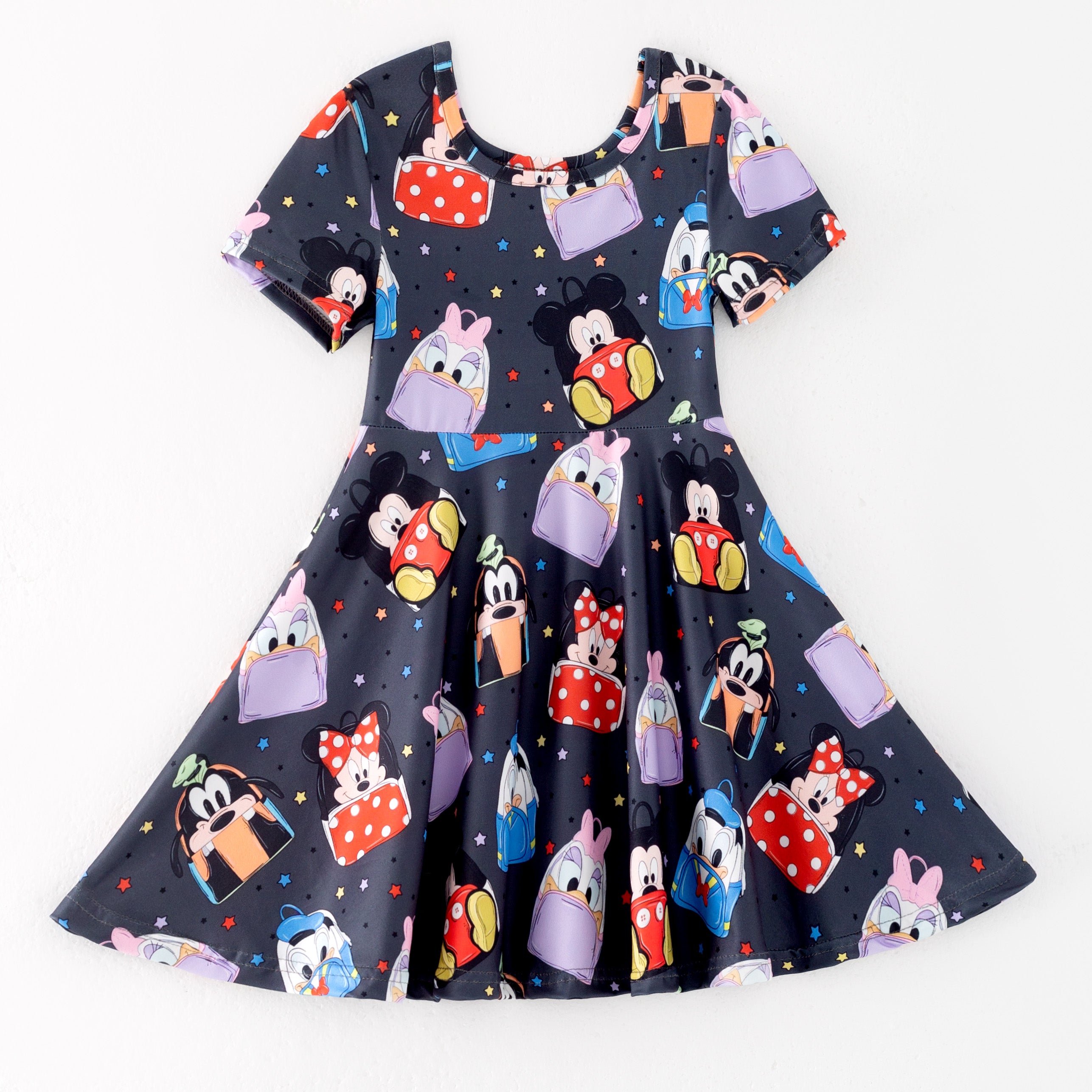 （Pre Order）Girls Summer Back To School Print Dress