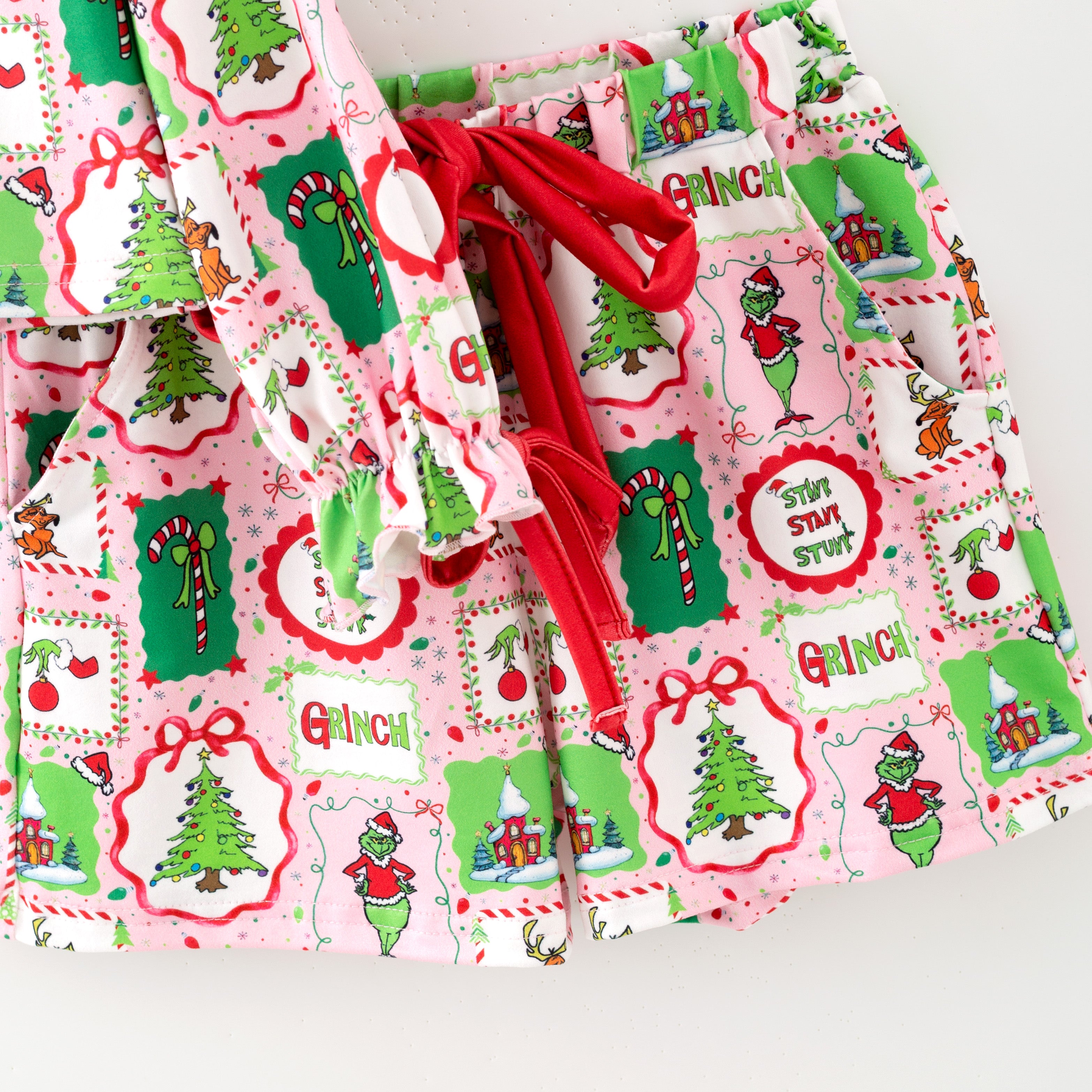 （Pre Order,Prepack Zone）Family Cartoon Print Dress&Set