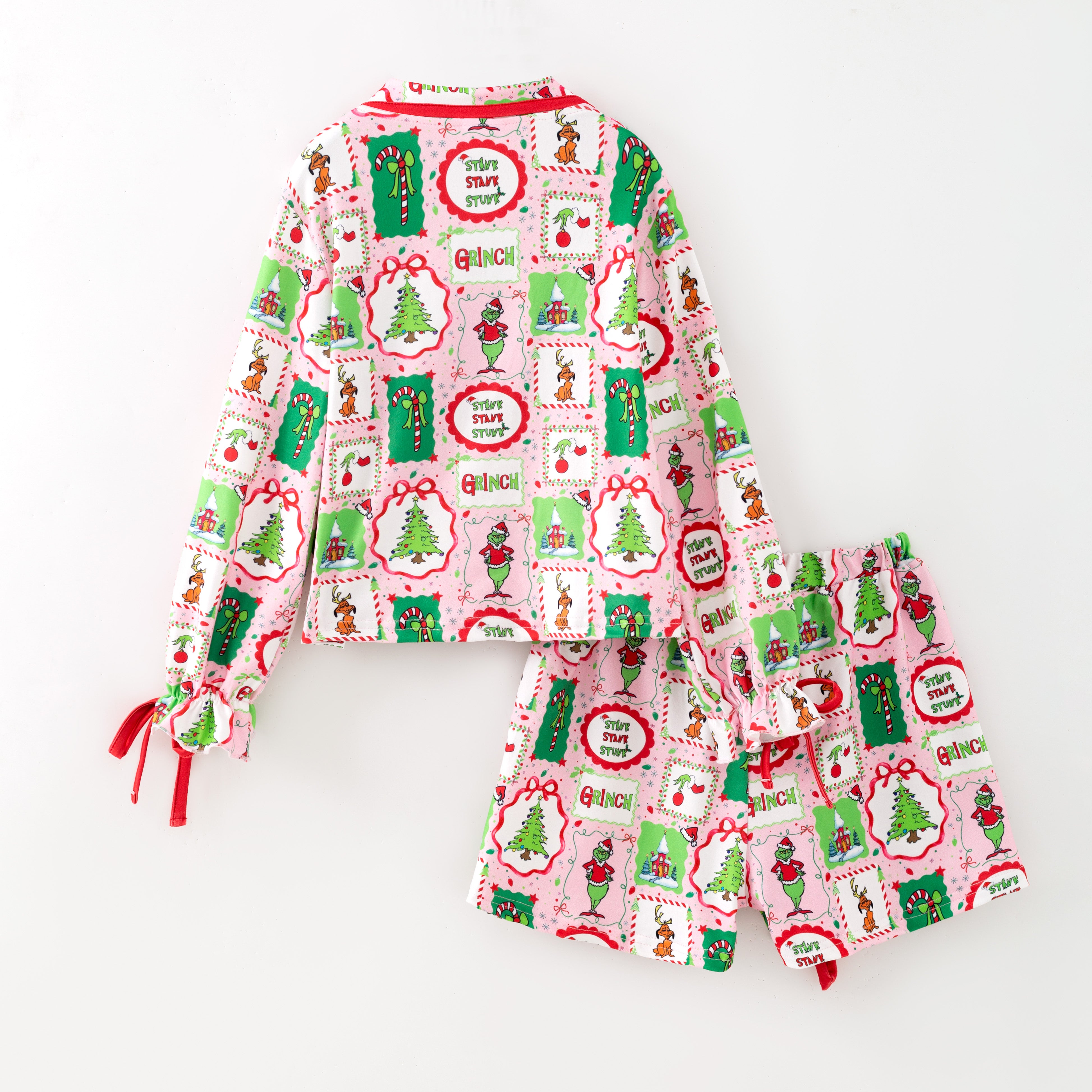 （Pre Order,Prepack Zone）Family Cartoon Print Dress&Set
