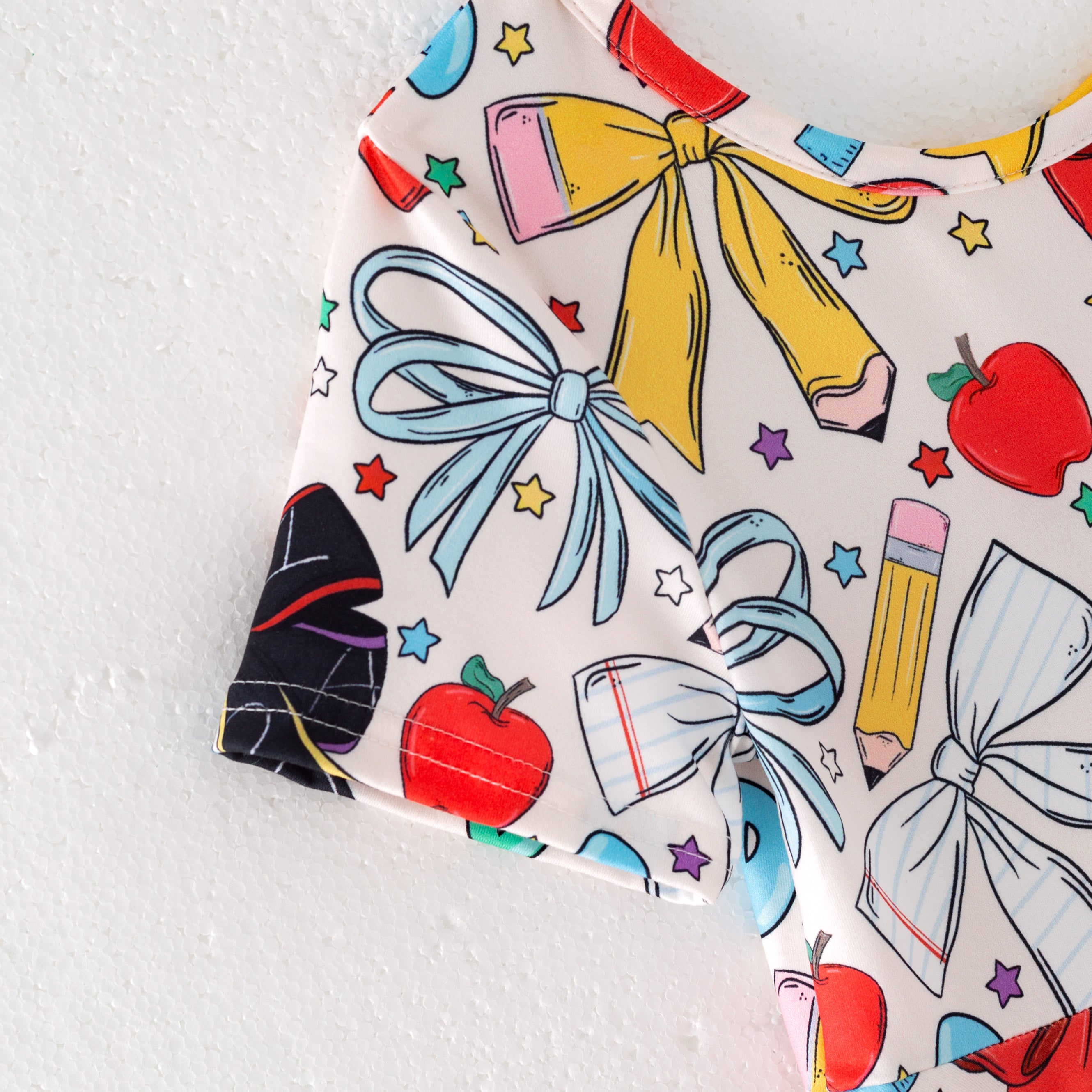 （Pre Order）Girls Summer Back To School Print Dress