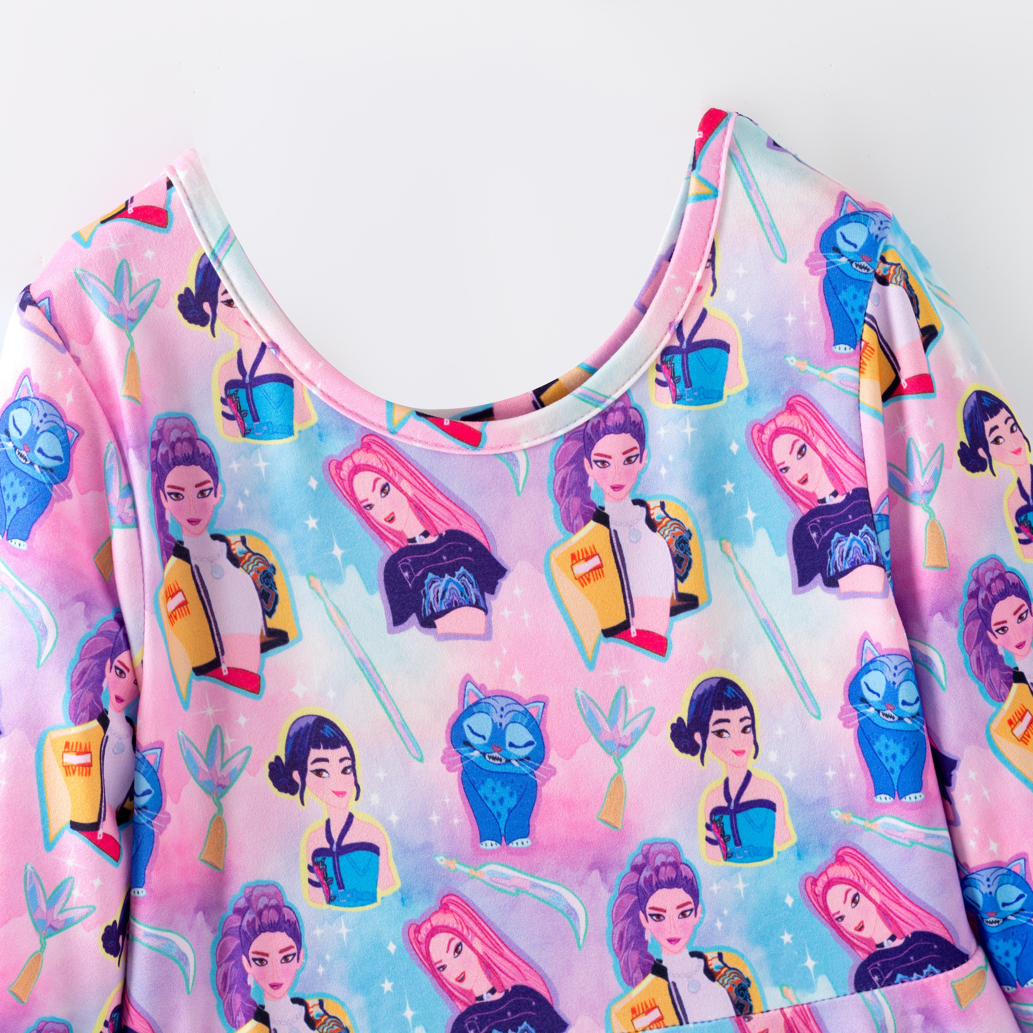 （Pre Order,Prepack Zone）Girls Movie Character Print Dress（Mix Size）