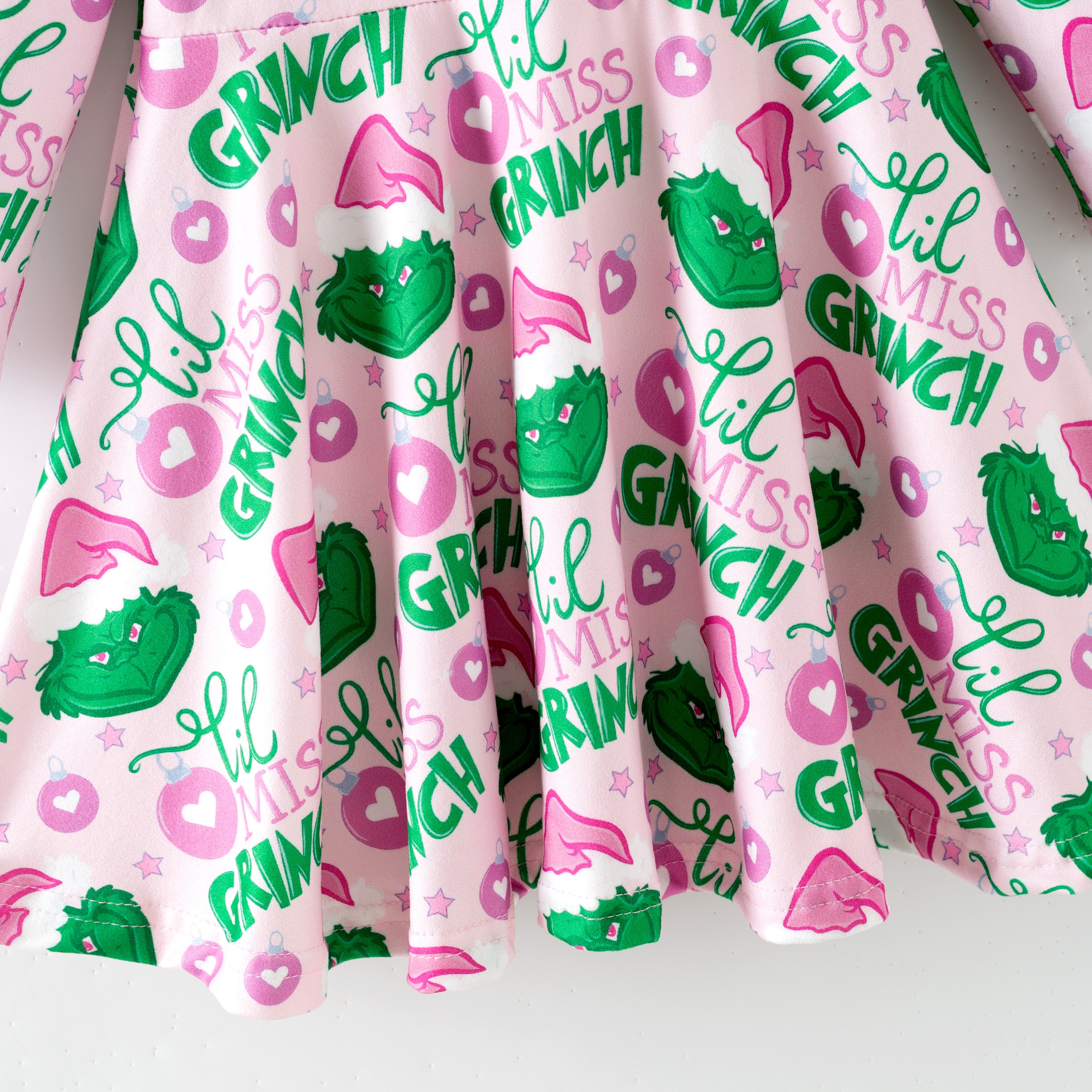 （Pre Order,Prepack Zone）Girls Christmas Cartoon Print Dress（Mix Size）