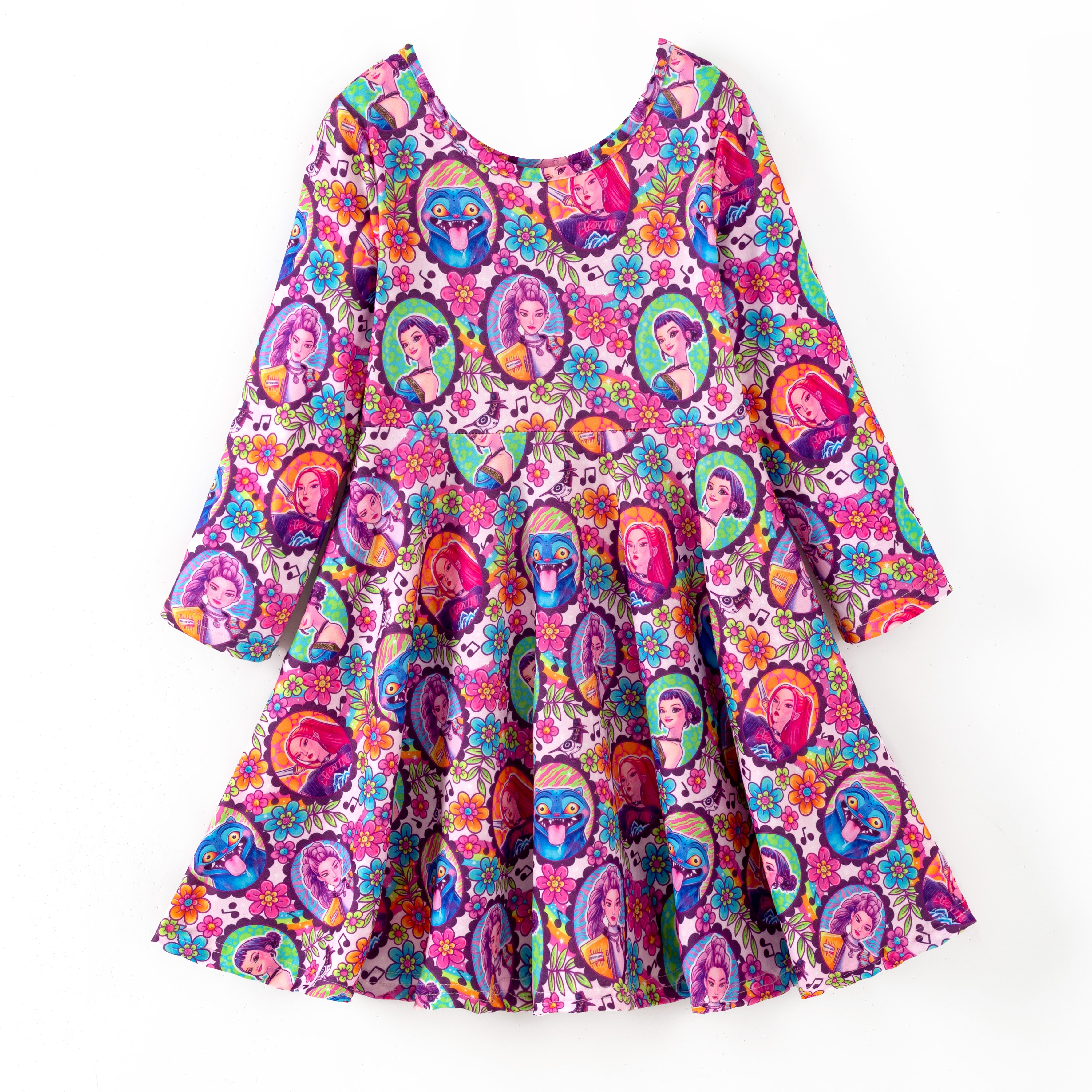 （Pre Order,Prepack Zone）Girls Movie Character Print Dress（Mix Size）