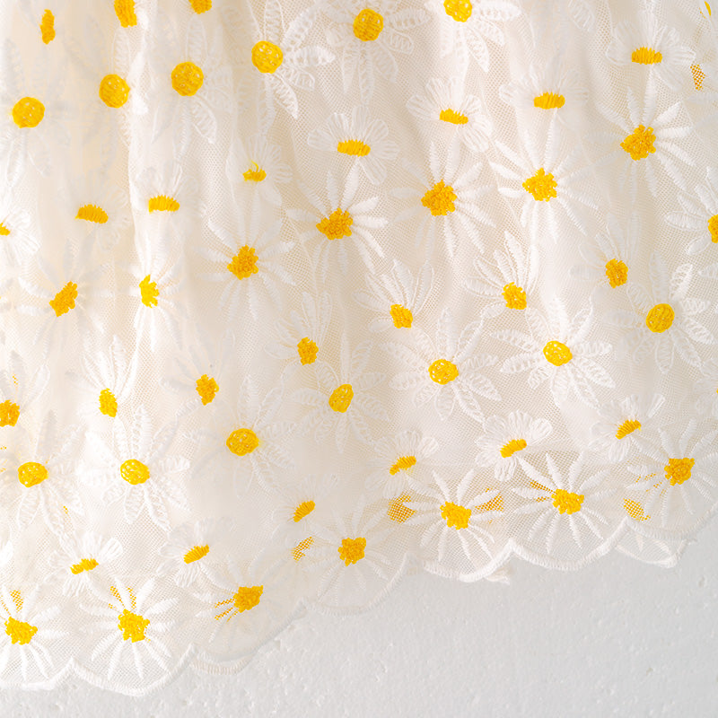 （In Stock）Girls Summer Daisy Embroidery Dress