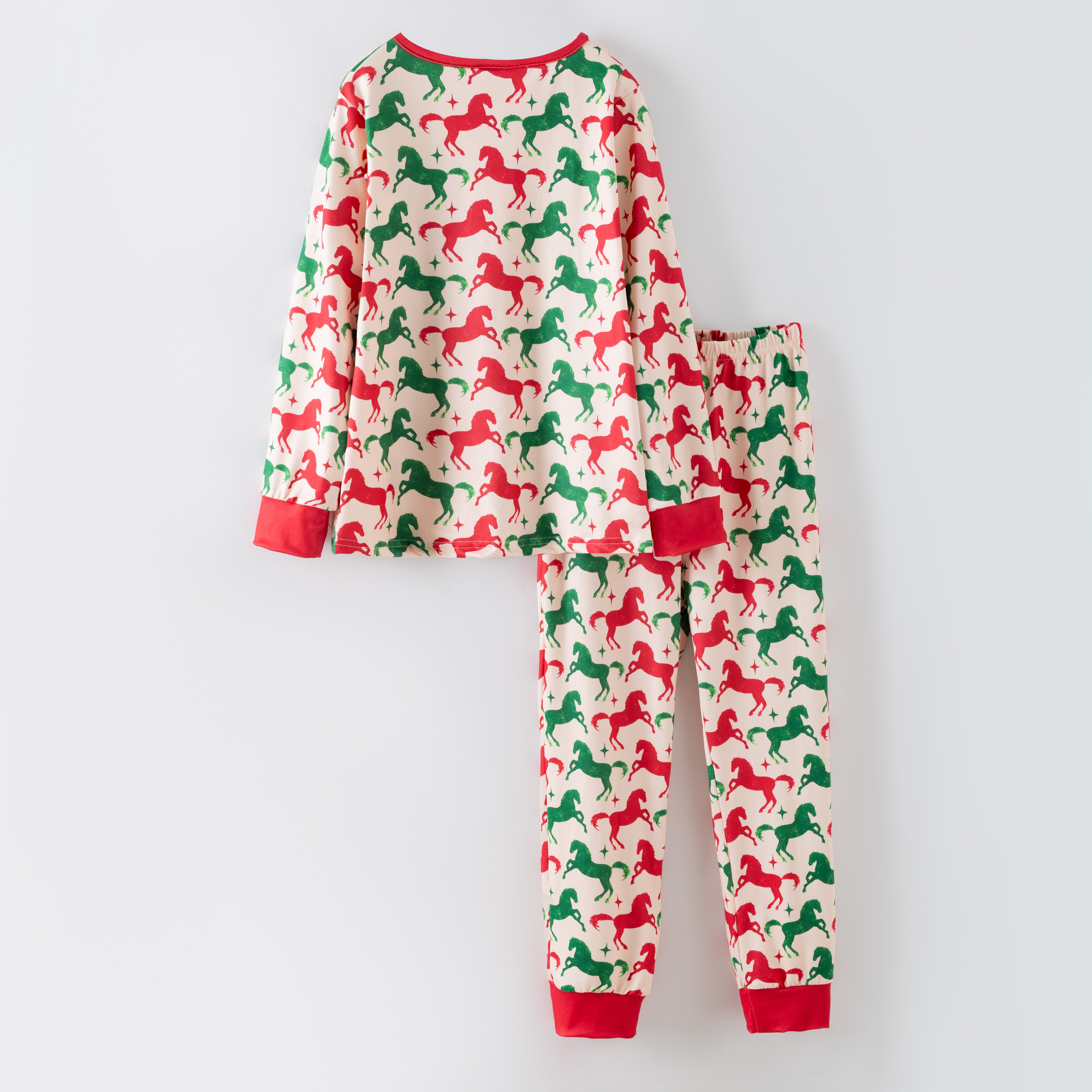 （Pre Order,Prepack Zone）Girls Christmas Print Dress&Pajamas（Mix Size）