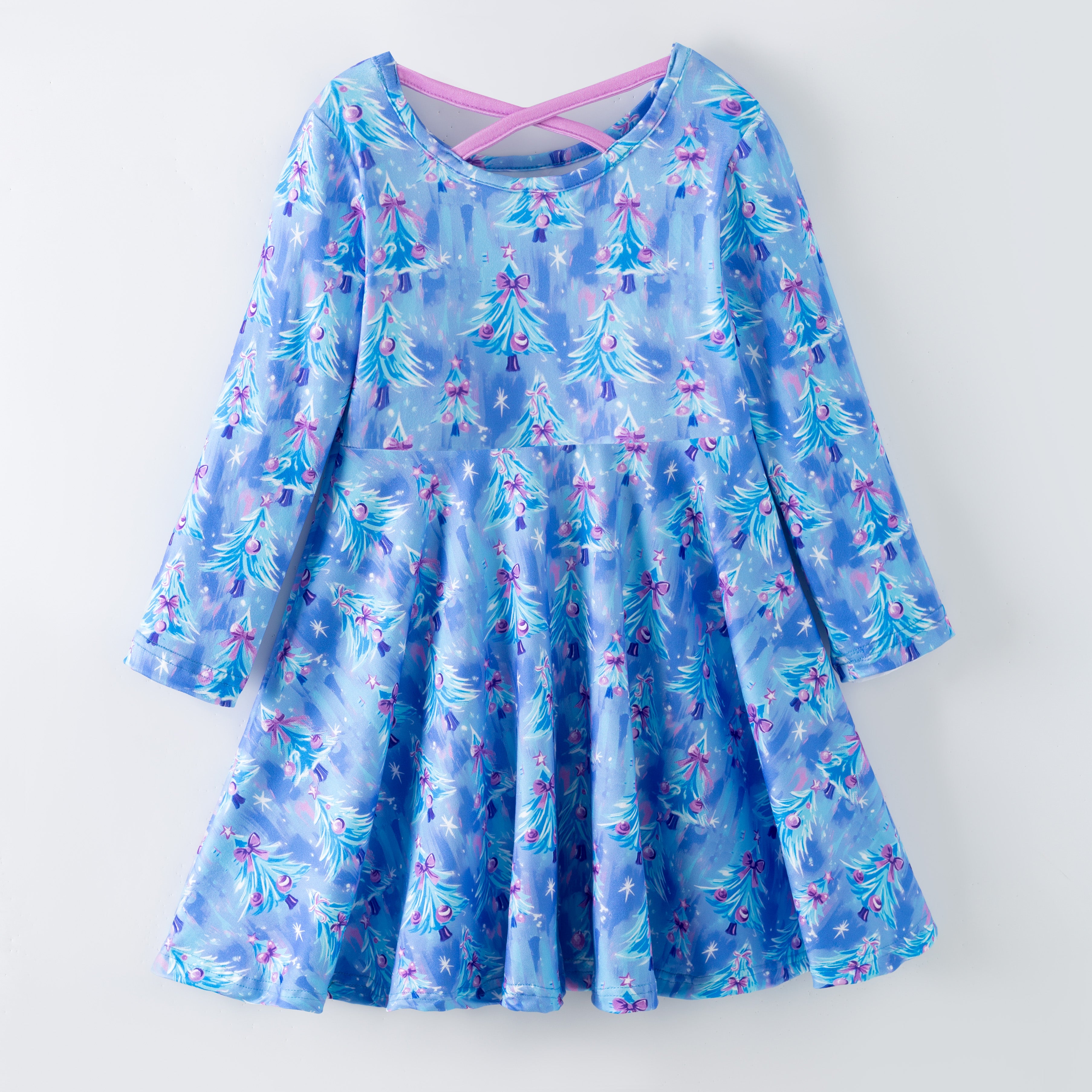 （Pre Order,Prepack Zone）Girls Christmas Print Dress（Mix Size）