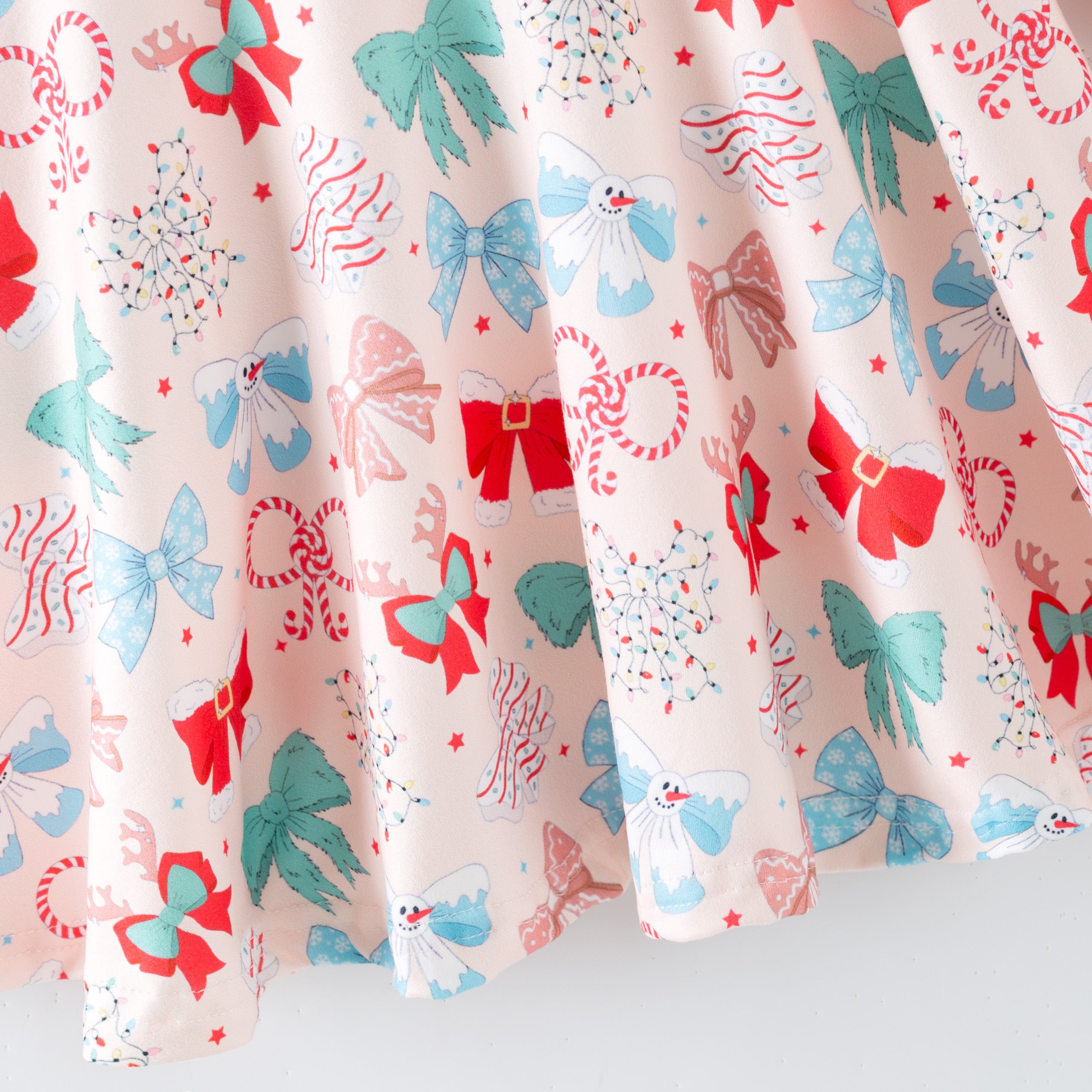 （Pre Order,Prepack Zone）Girls Christmas Print Dress（Mix Size）