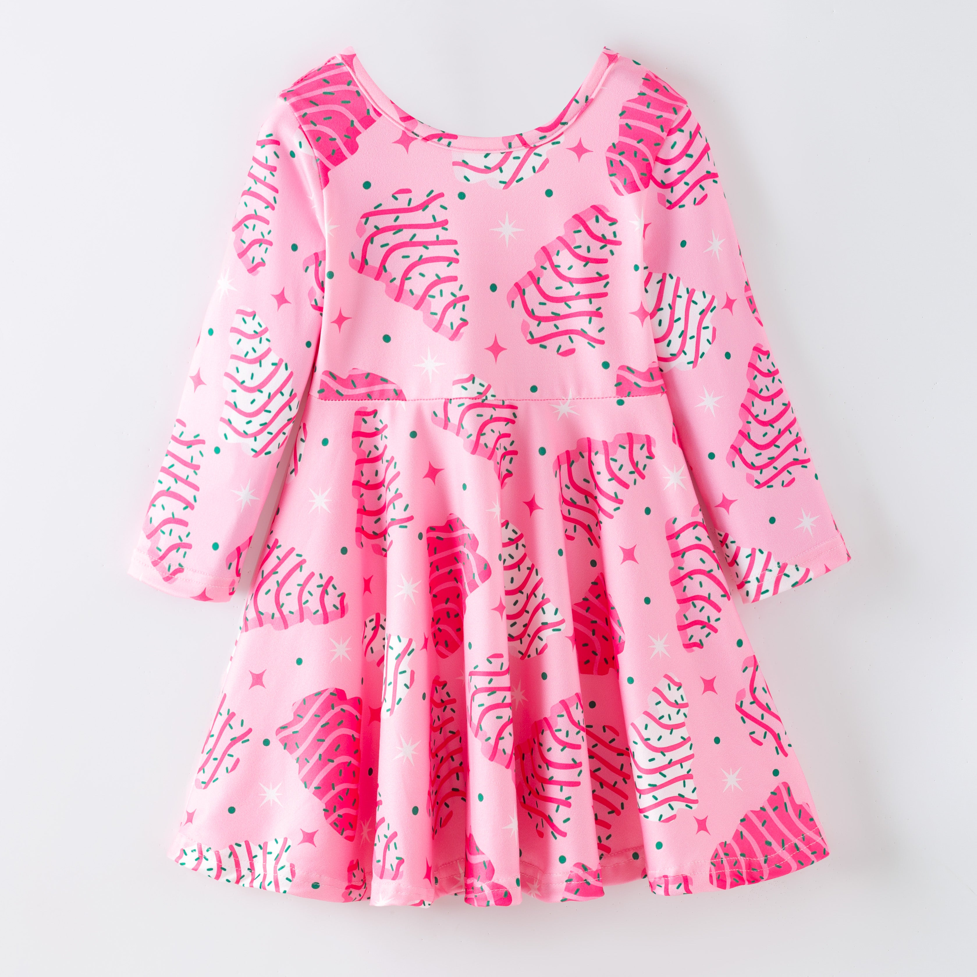 （Pre Order,Prepack Zone）Girls Christmas Print Dress（Mix Size）