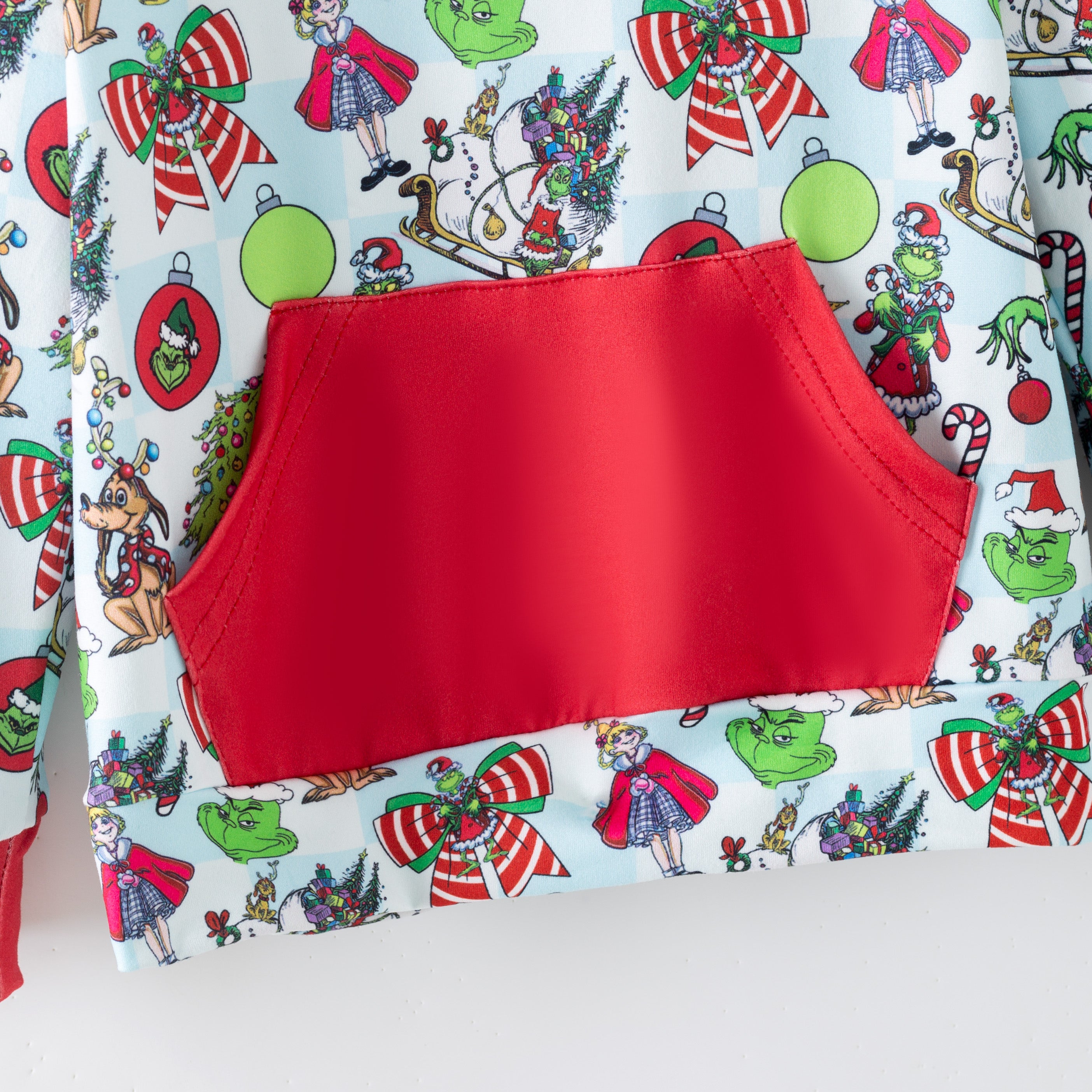 （Pre Order,Prepack Zone）Girls Christmas Cartoon Print Set,Dress&Top（Mix Size）