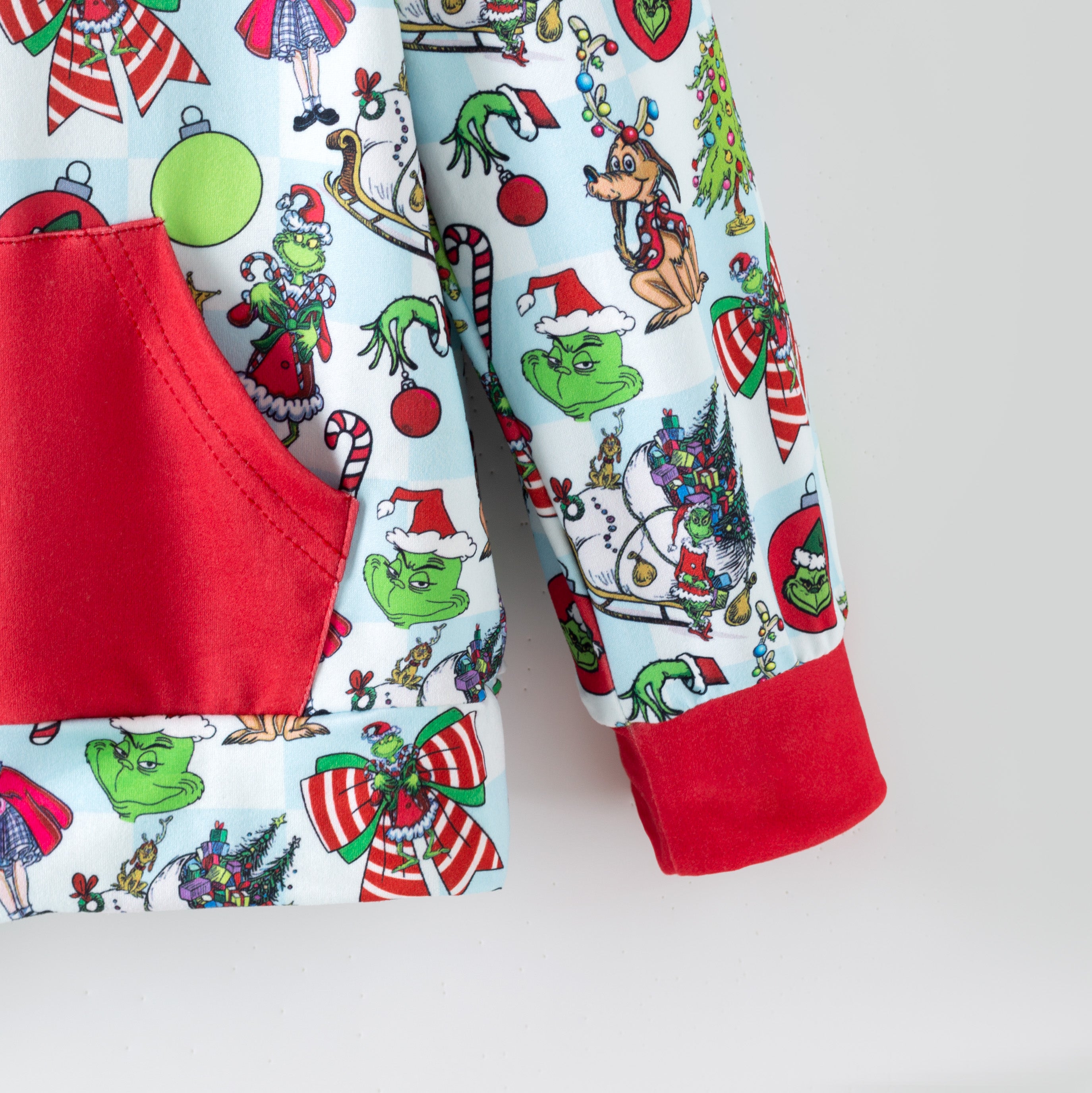 （Pre Order,Prepack Zone）Girls Christmas Cartoon Print Set,Dress&Top（Mix Size）