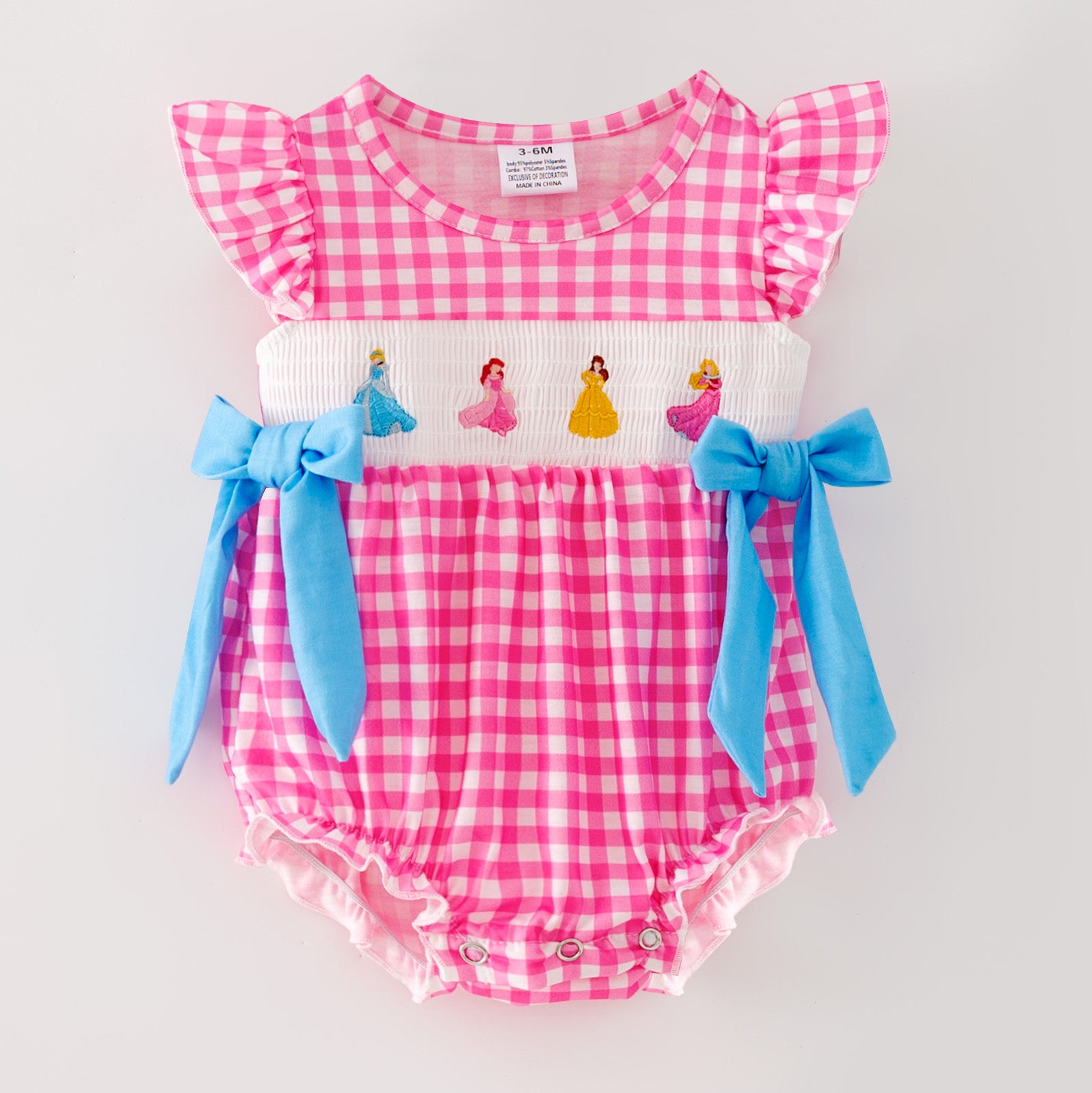 （Pre Order）Sisters Spring&Summer Princess Embroidery Smocked Dress,Set&Romper