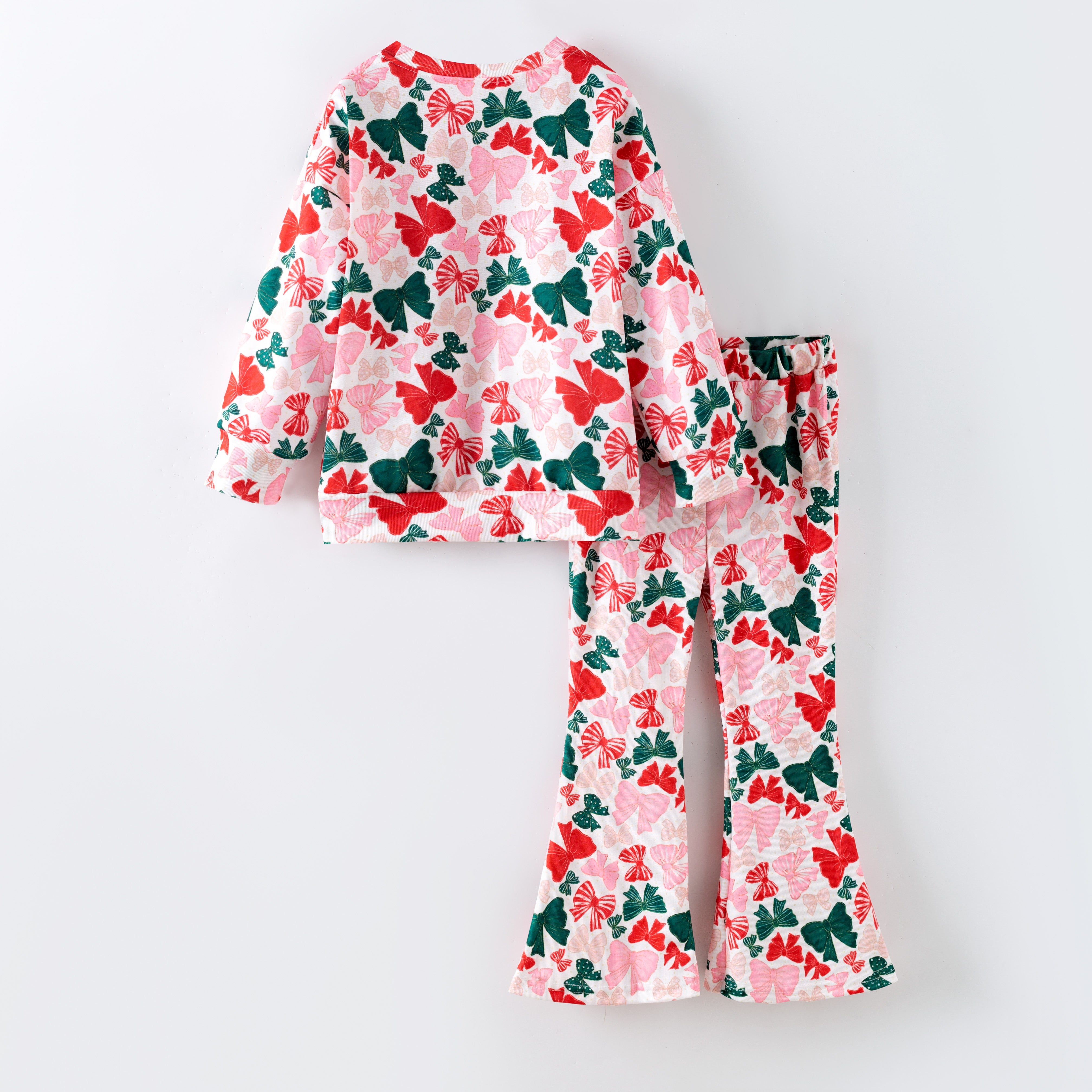 （Pre Order,Prepack Zone）Girls Christmas Print Set（Mix Size）