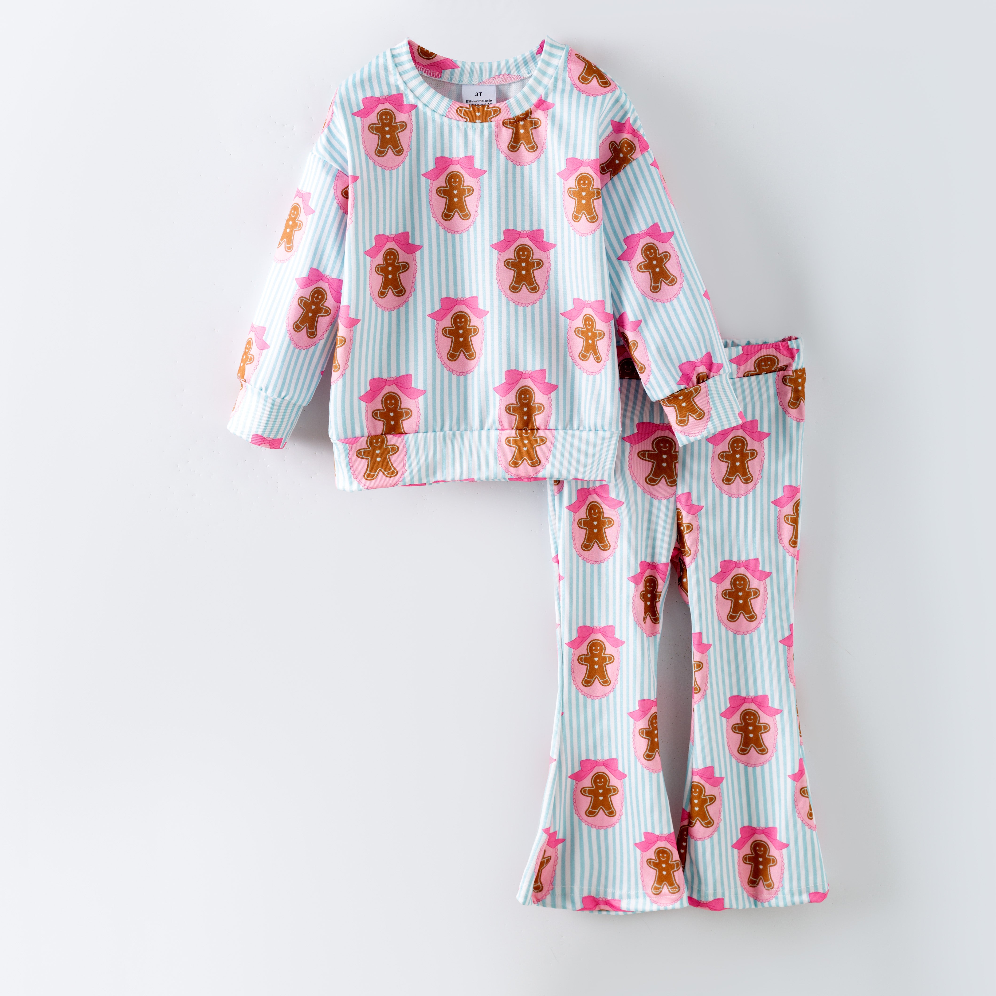 （Pre Order,Prepack Zone）Girls Christmas Print Set（Mix Size）