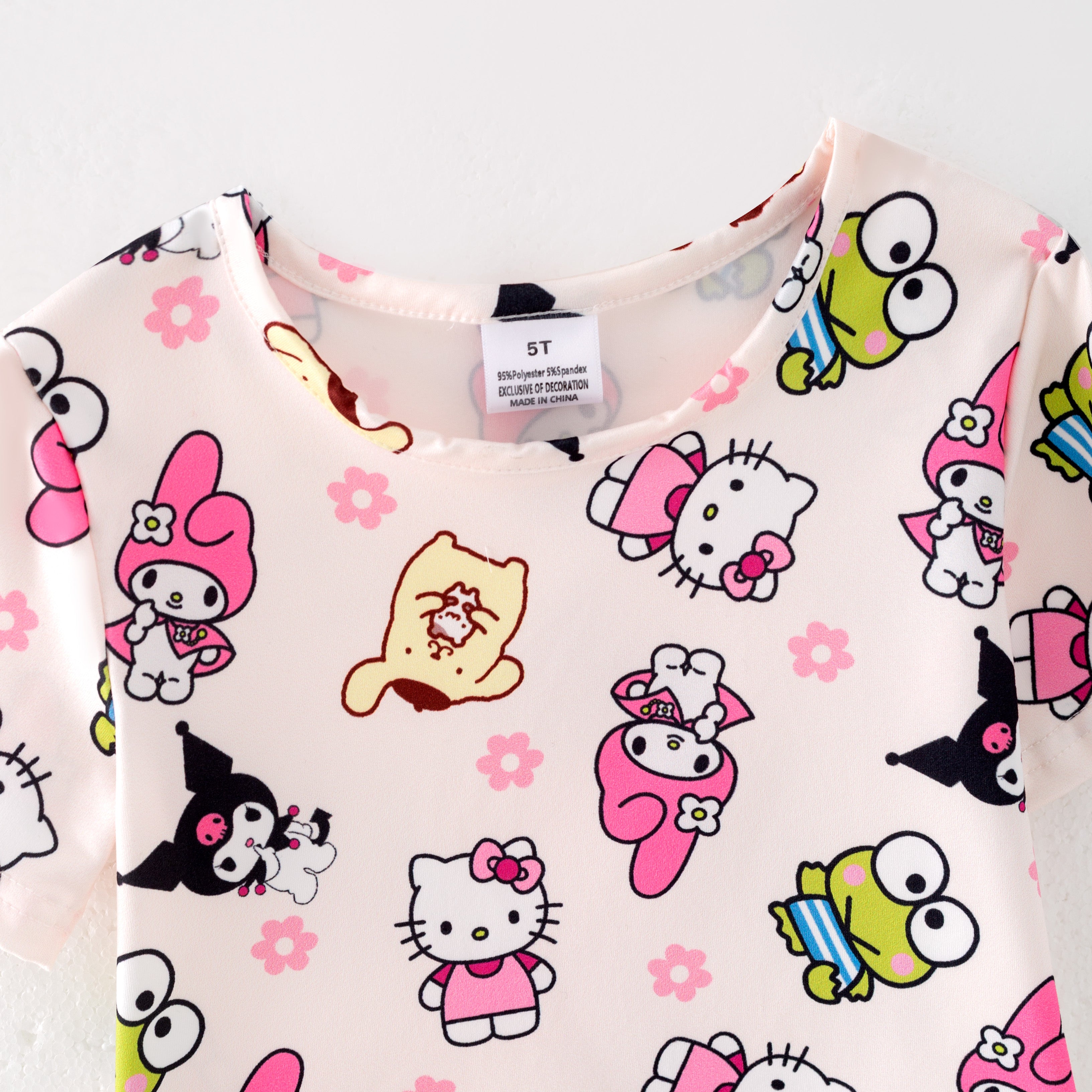 （Pre Order）Girls Summer Sanrio Print Skirt Set