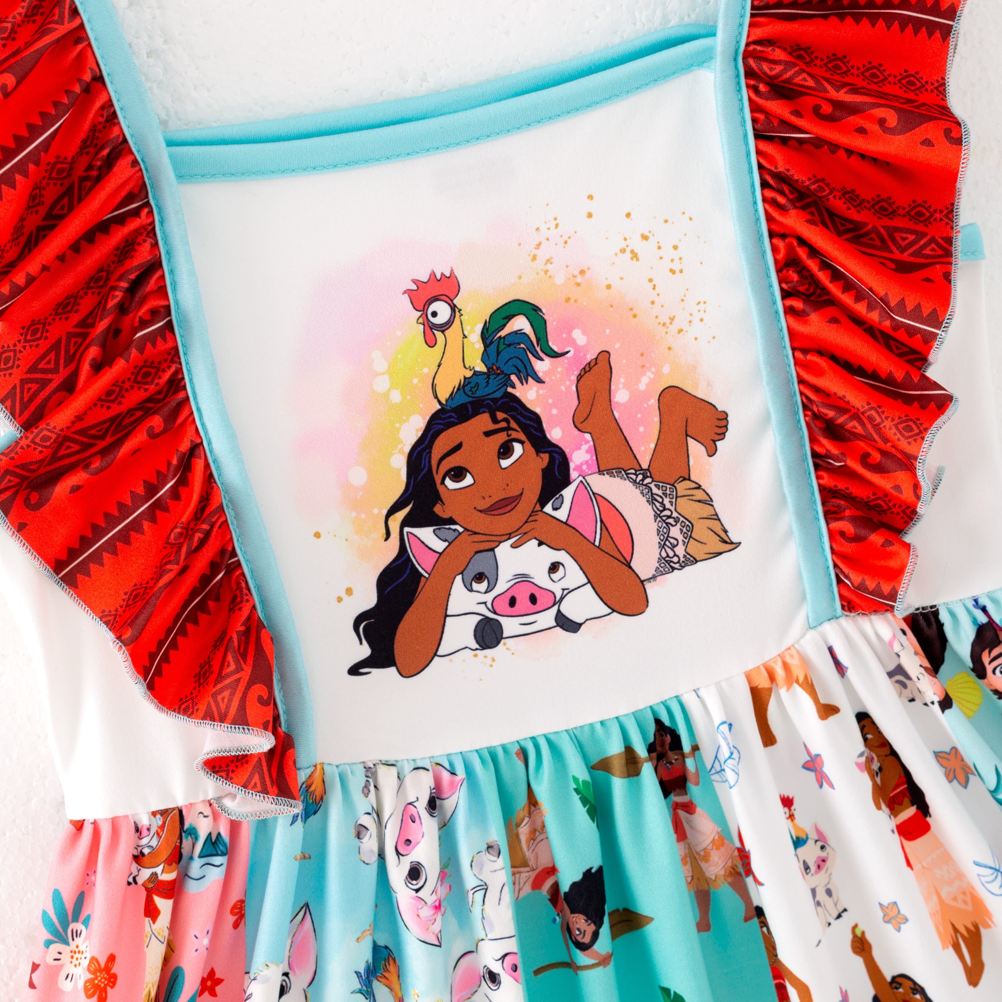（Pre Order）Girls Spring and Summer Cartoon Print Dress