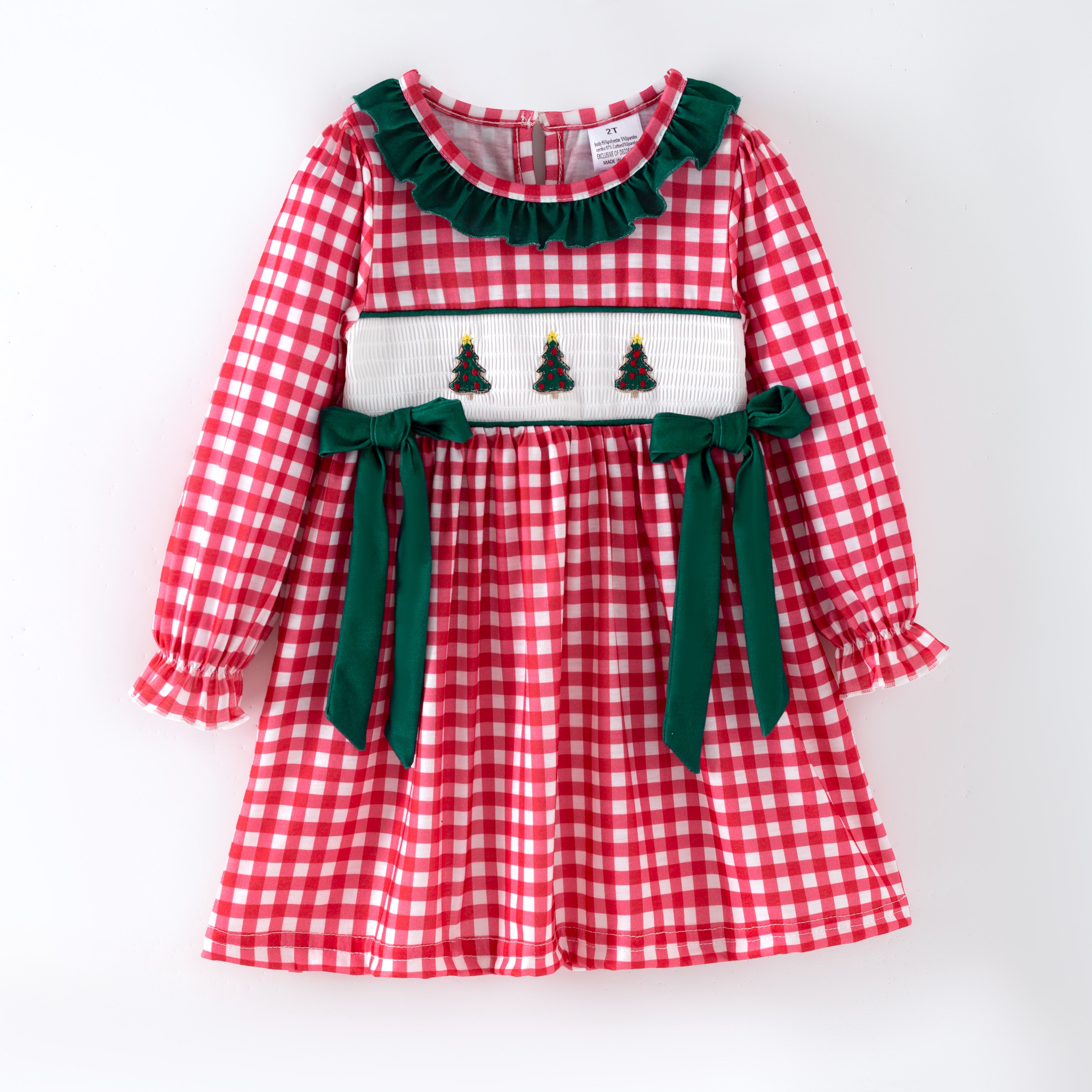 （Pre Order,Prepack Zone）Family Christmas Embroidery Dress,Set&Romper（Mix Size）