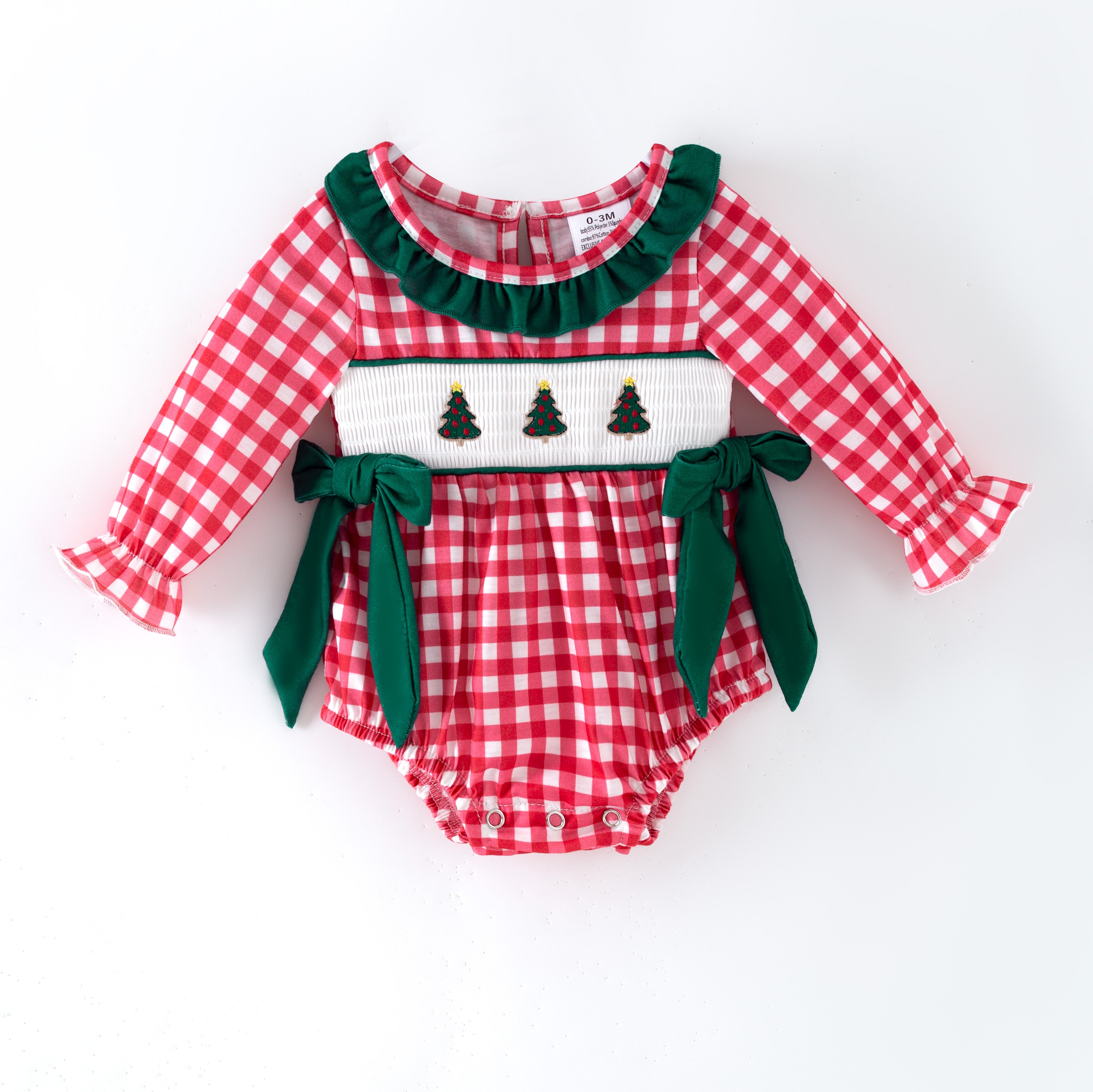 （Pre Order,Prepack Zone）Family Christmas Embroidery Dress,Set&Romper（Mix Size）