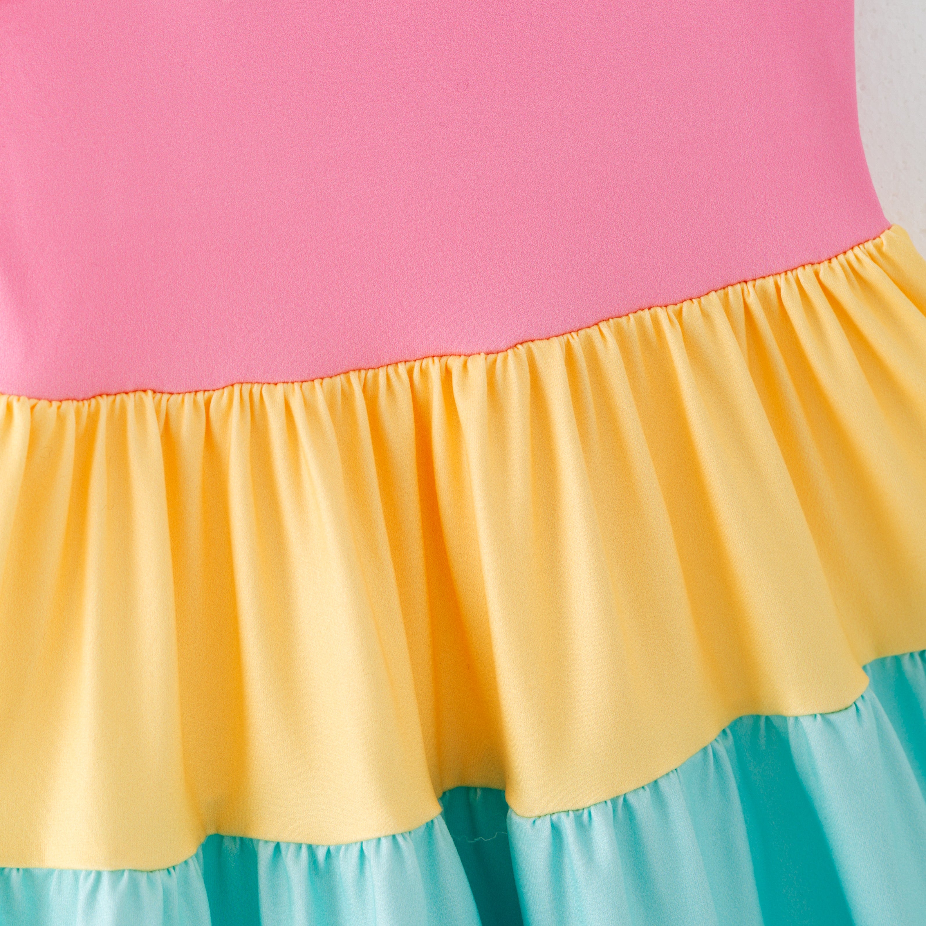 （Pre Order）Mommy and Me Spring＆Summer Color-matching Slip Dress