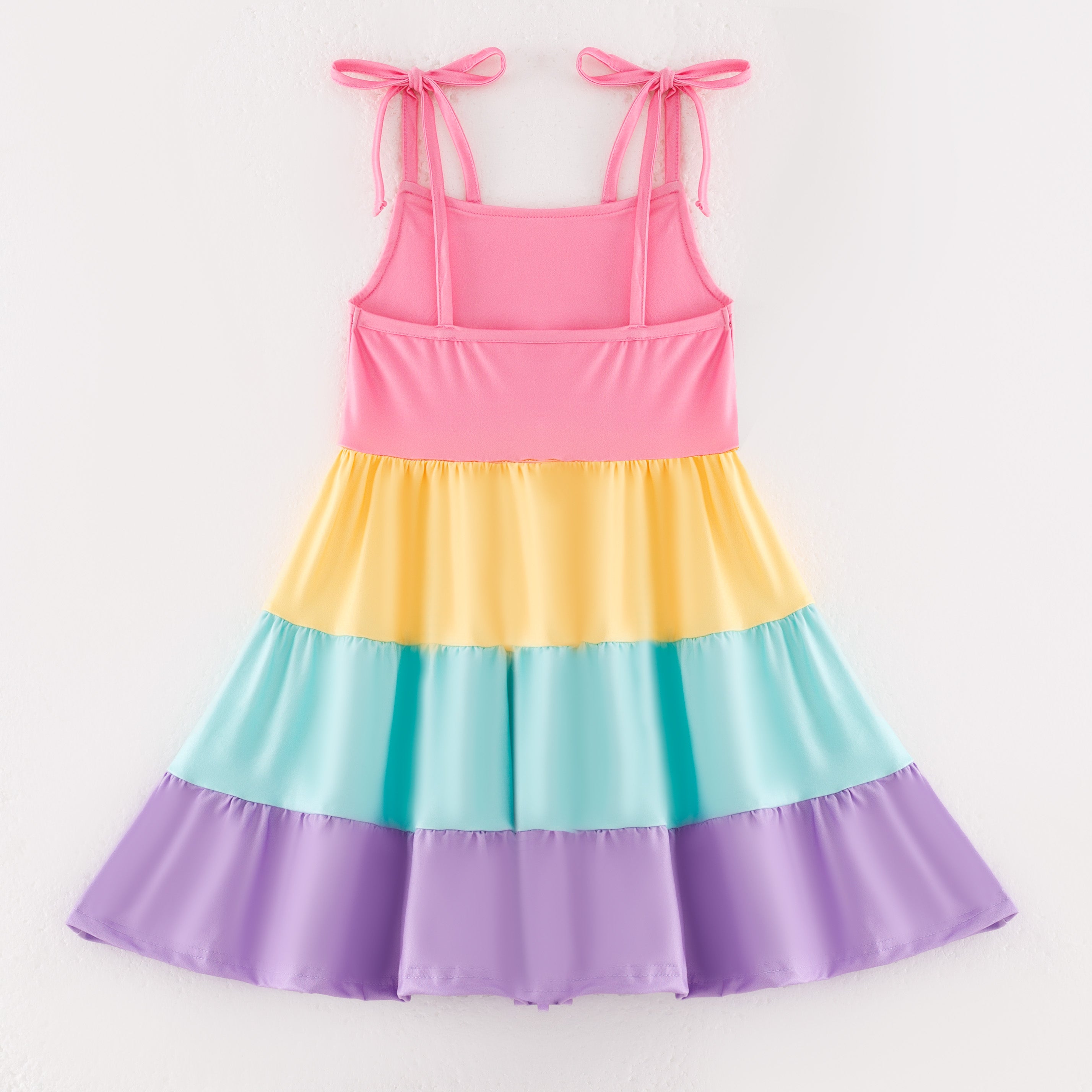 （Pre Order）Mommy and Me Spring＆Summer Color-matching Slip Dress
