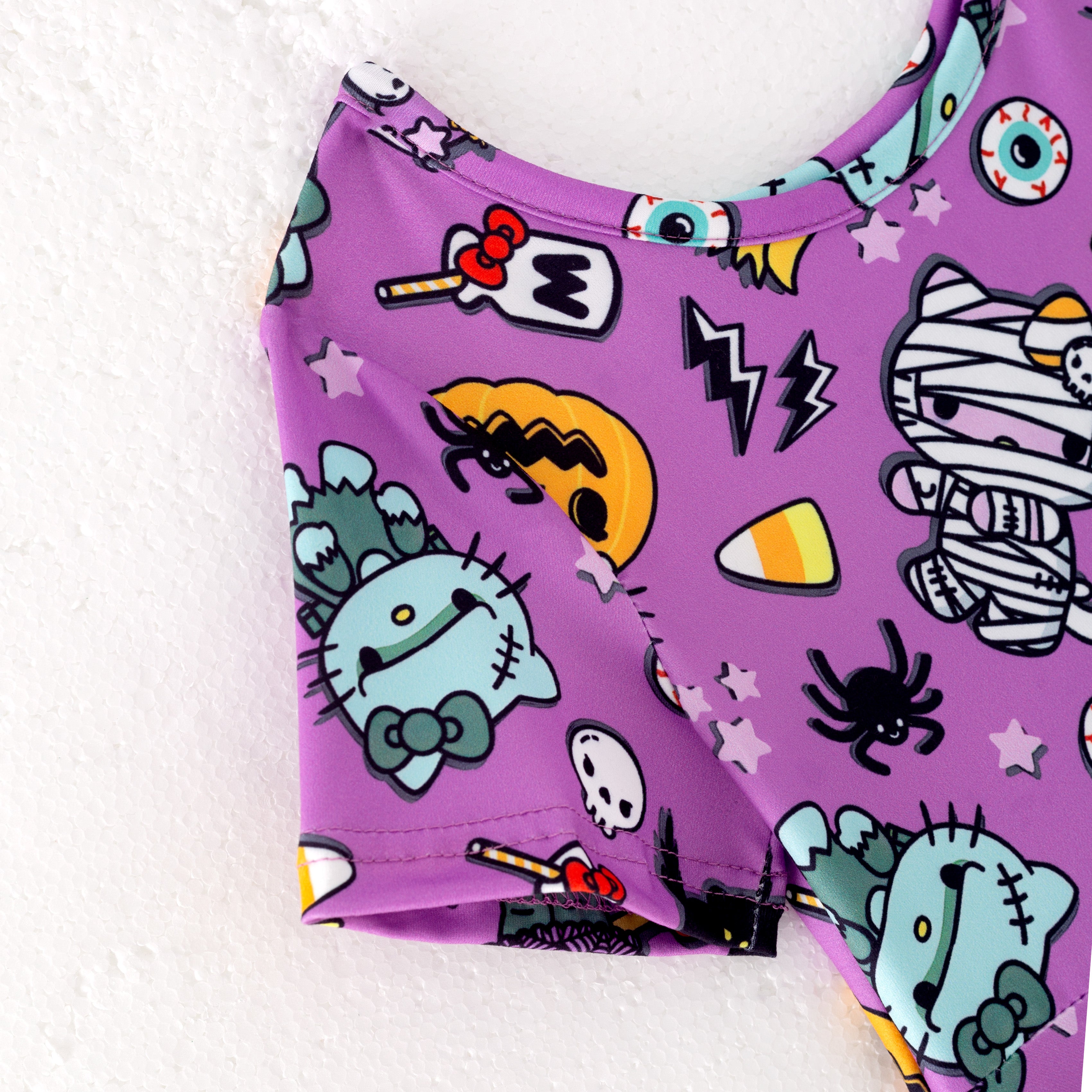 （Pre Order）Girls Halloween Cartoon Print Dress