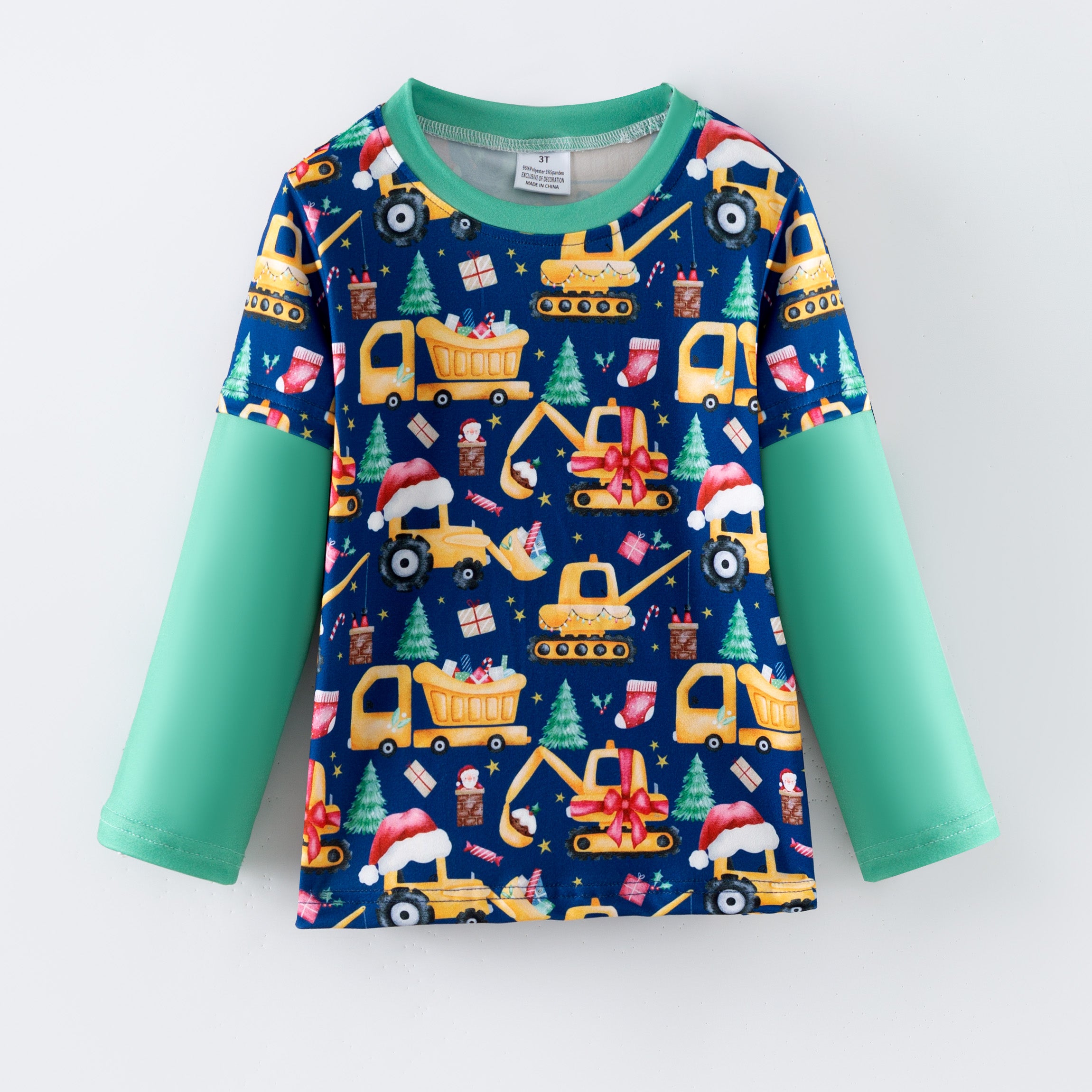 （Pre Order,Prepack Zone）Boys Christmas Print Top（Mix Size）