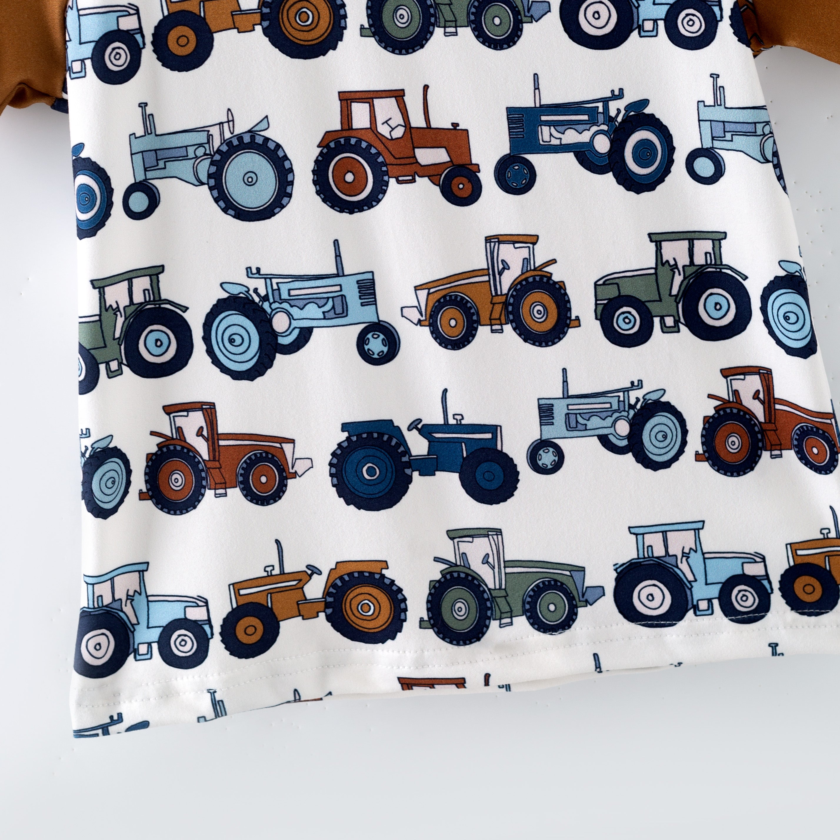 （Pre Order,Prepack Zone）Boys Spring Car Print Top&Romper