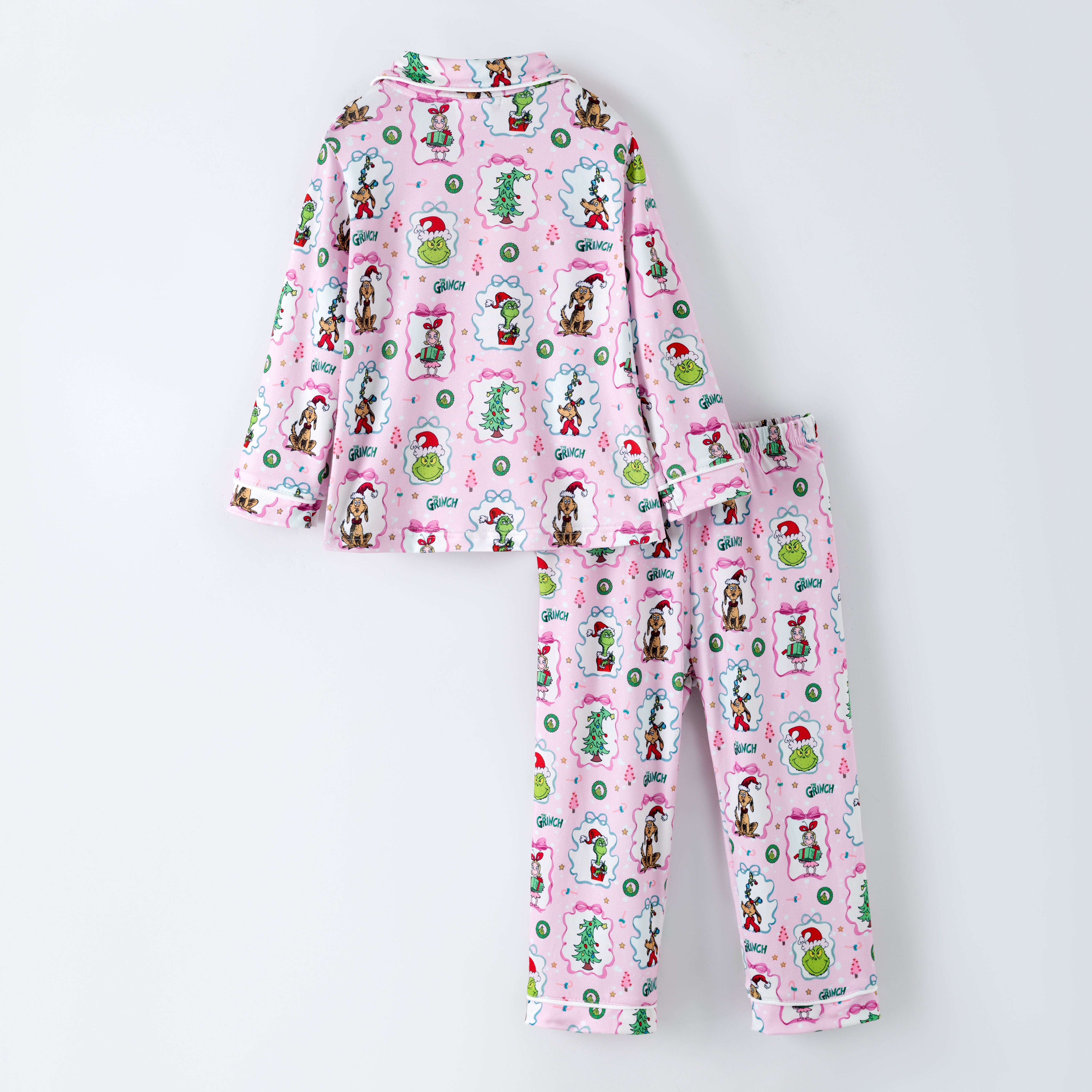（Pre Order,Prepack Zone）Girls Christmas Print Pajamas（Mix Size）