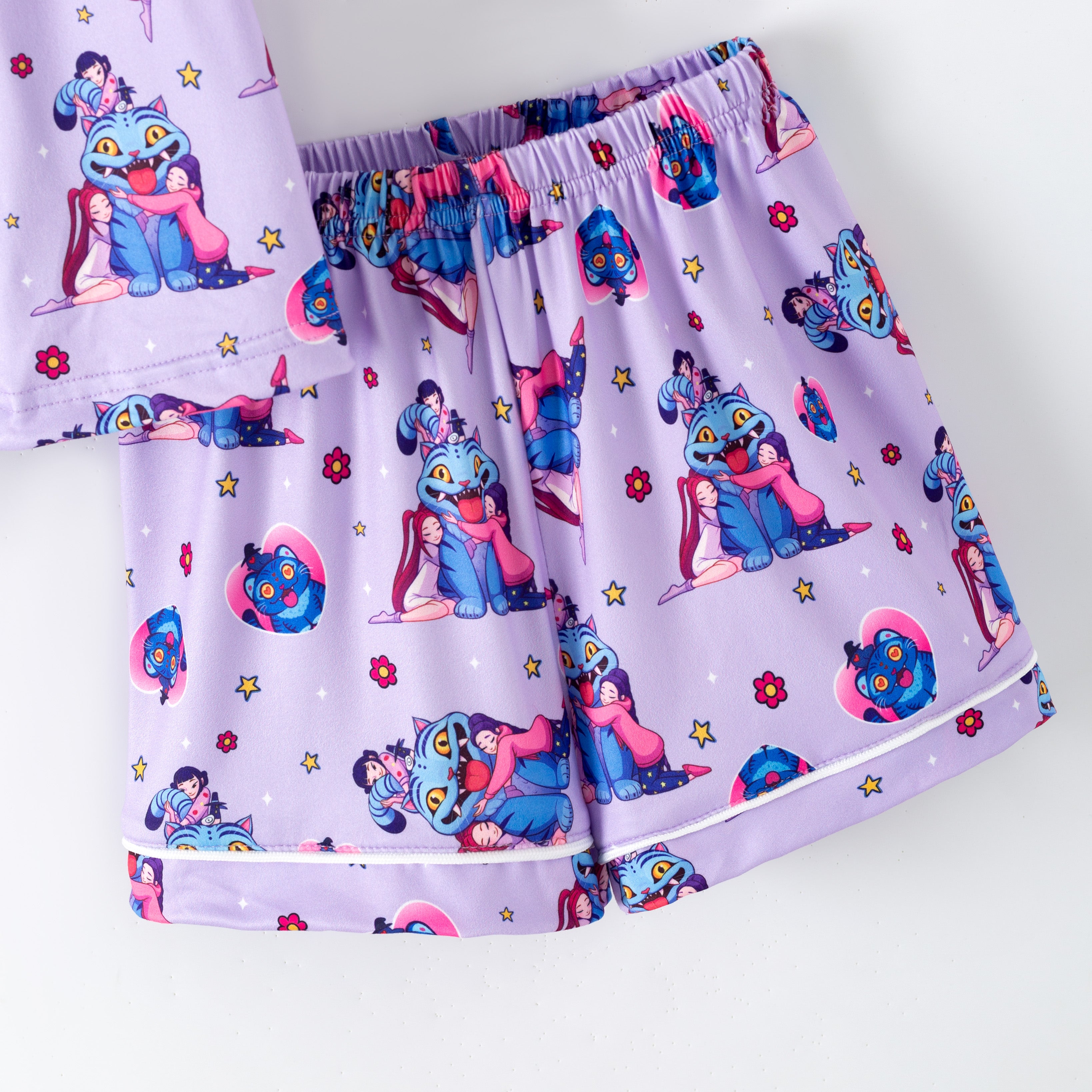 （Pre Order,Prepack Zone）Girls Movie Character Print Pajamas（Mix Size）