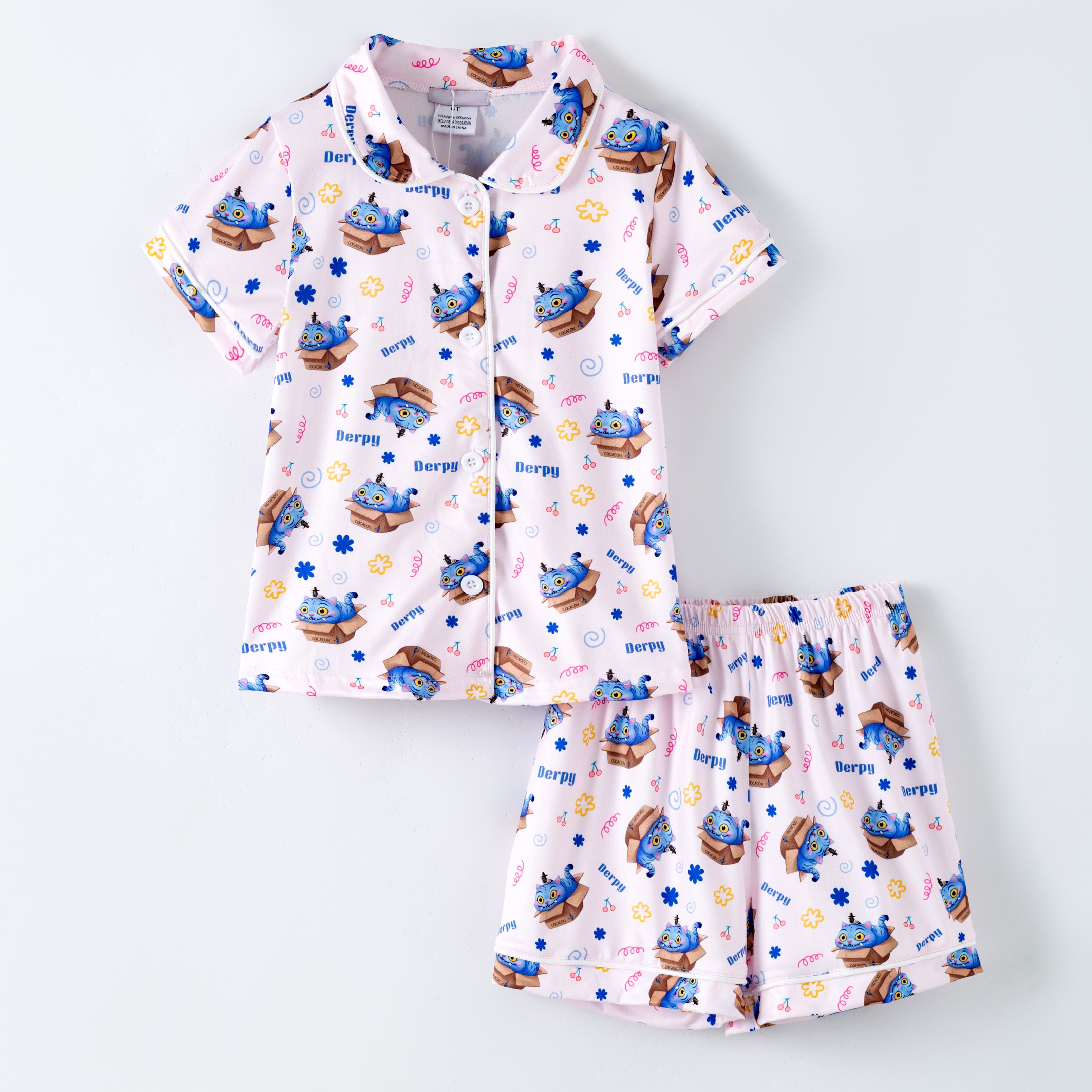 （Pre Order,Prepack Zone）Girls Movie Character Print Pajamas（Mix Size）