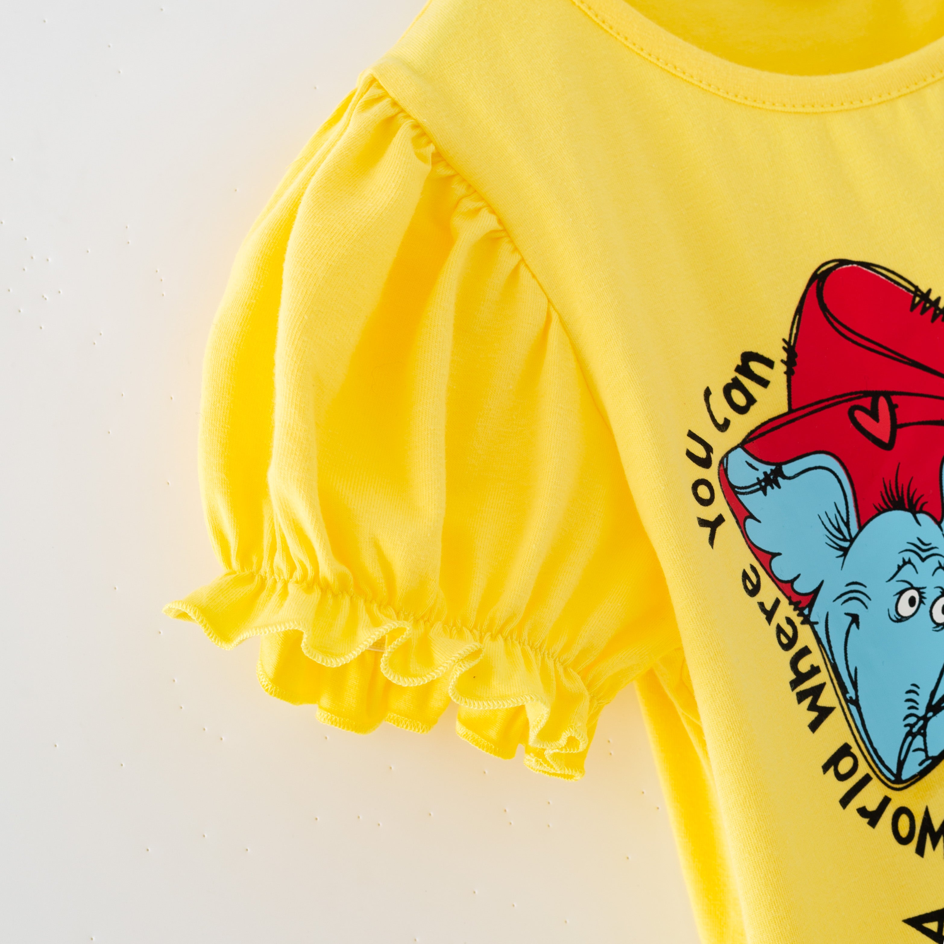 （In Stock）Girls Spring and Summer DR SEUSS Print Outfit Set