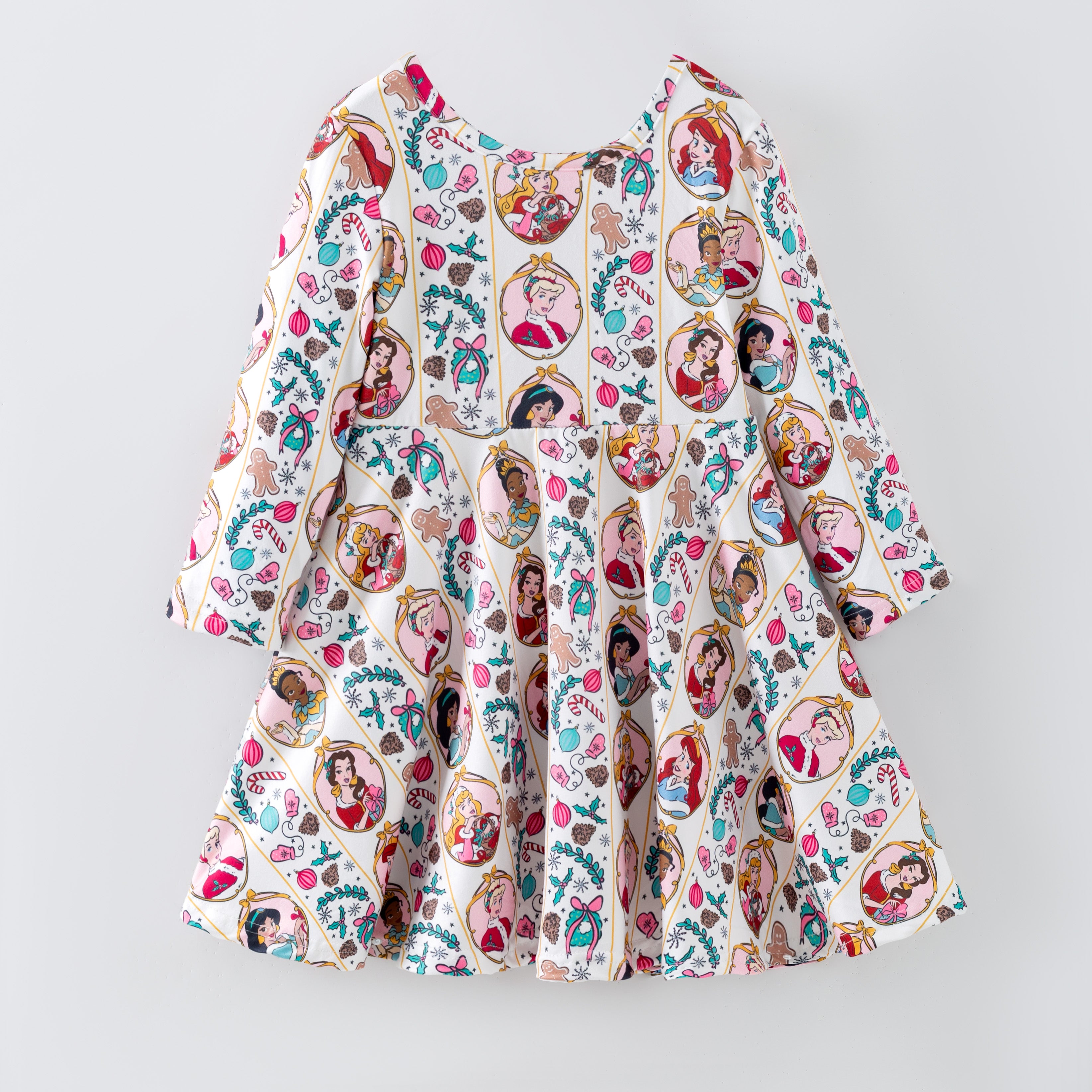 （Pre Order,Prepack Zone）Girls Christmas Princess Print Dress&Set（Mix Size）