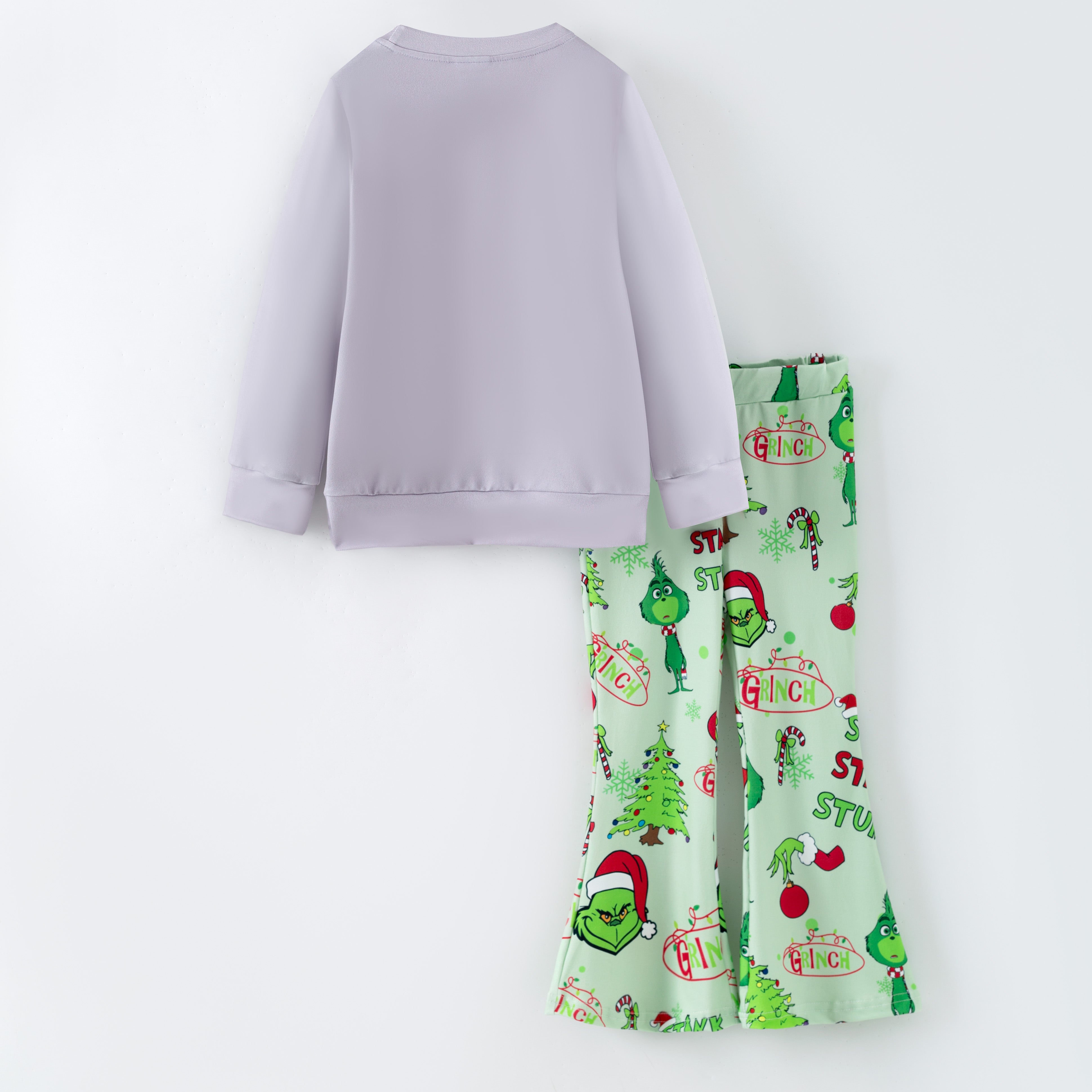 （Pre Order,Prepack Zone）Girls Christmas Cartoon Print Set（Mix Size）