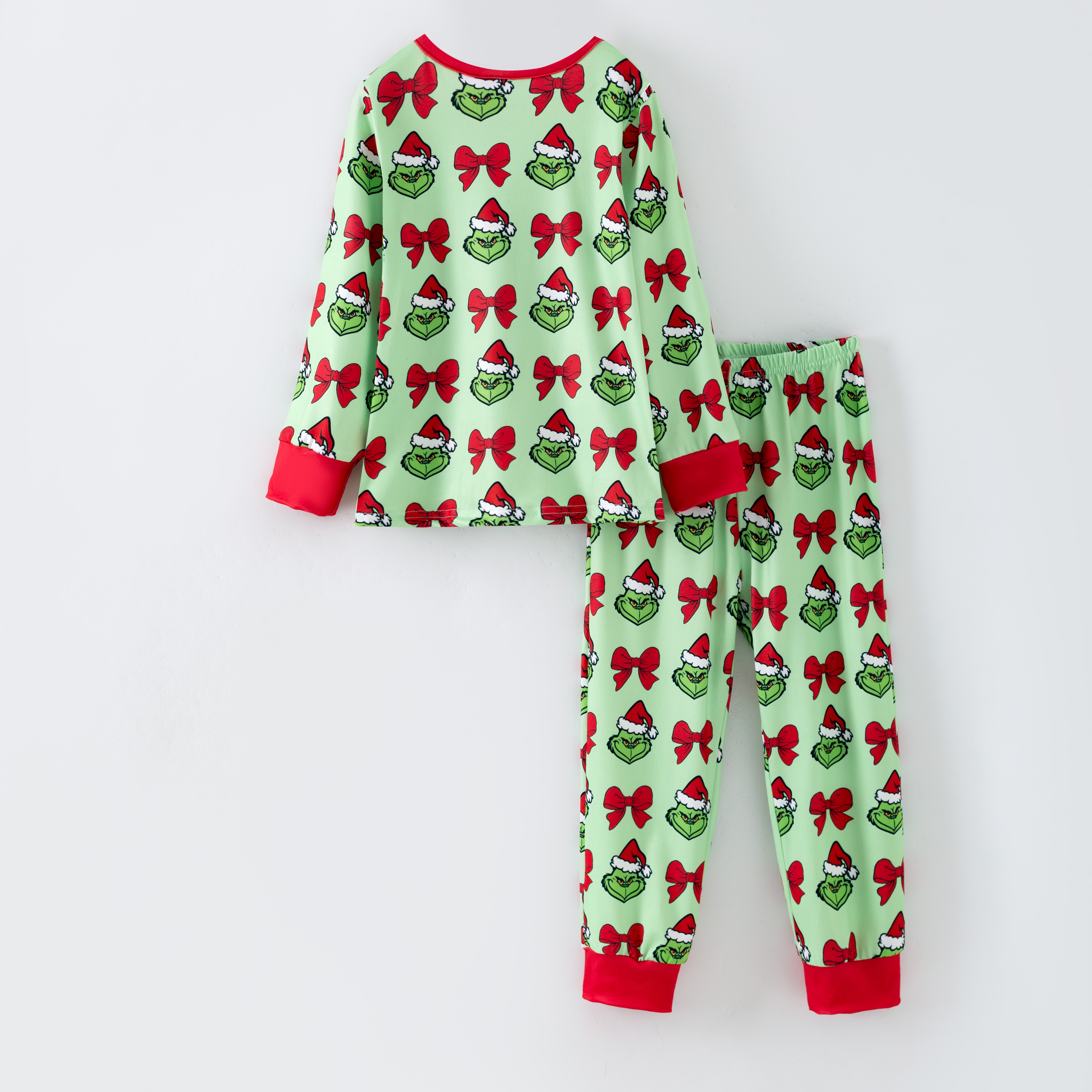 （Pre Order,Prepack Zone）Girls Christmas Cartoon Print Pajamas（Mix Size）