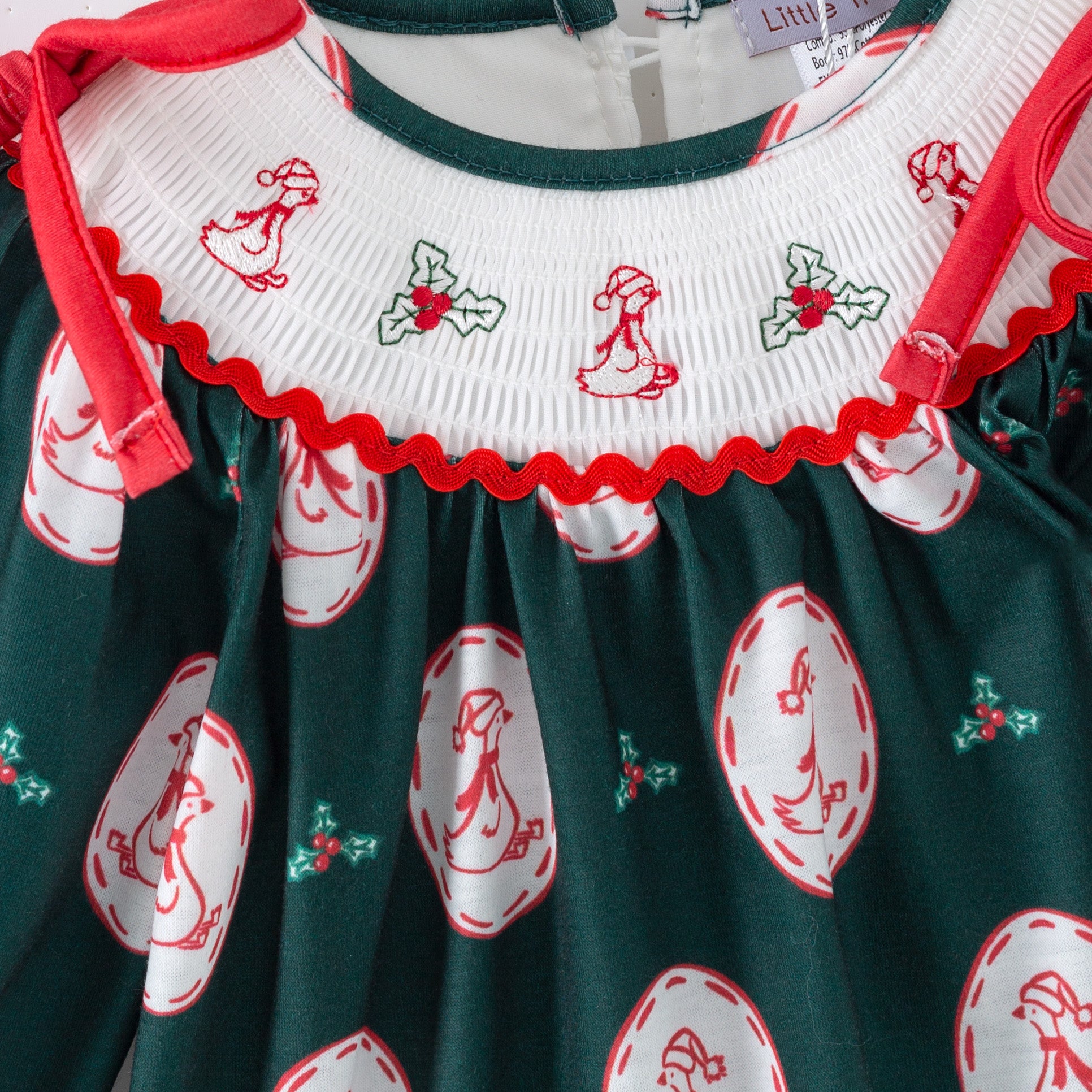 （Pre Order,Prepack Zone）Family Christmas Embroidery Dress&Romper（Mix Size）