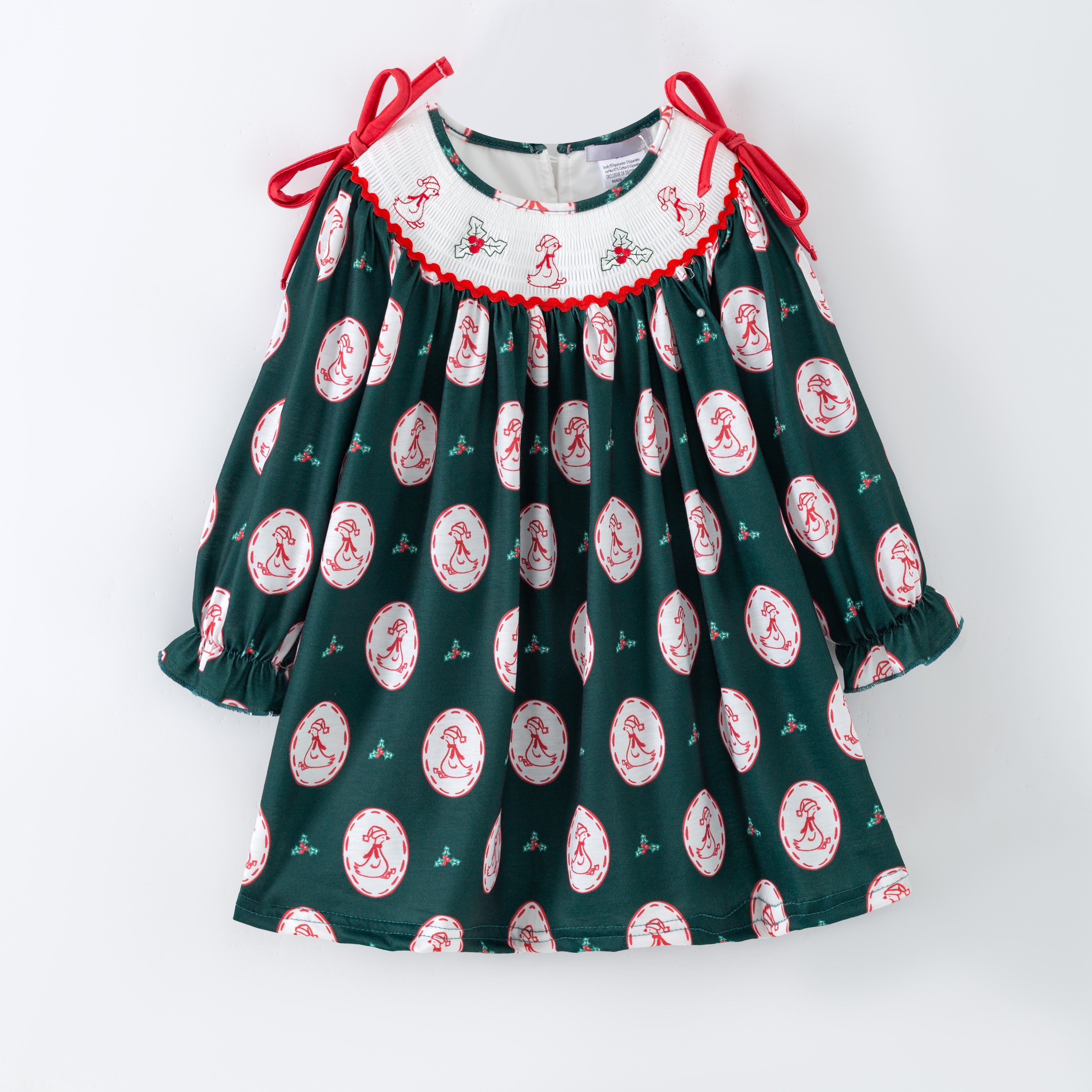 （Pre Order,Prepack Zone）Family Christmas Embroidery Dress&Romper（Mix Size）