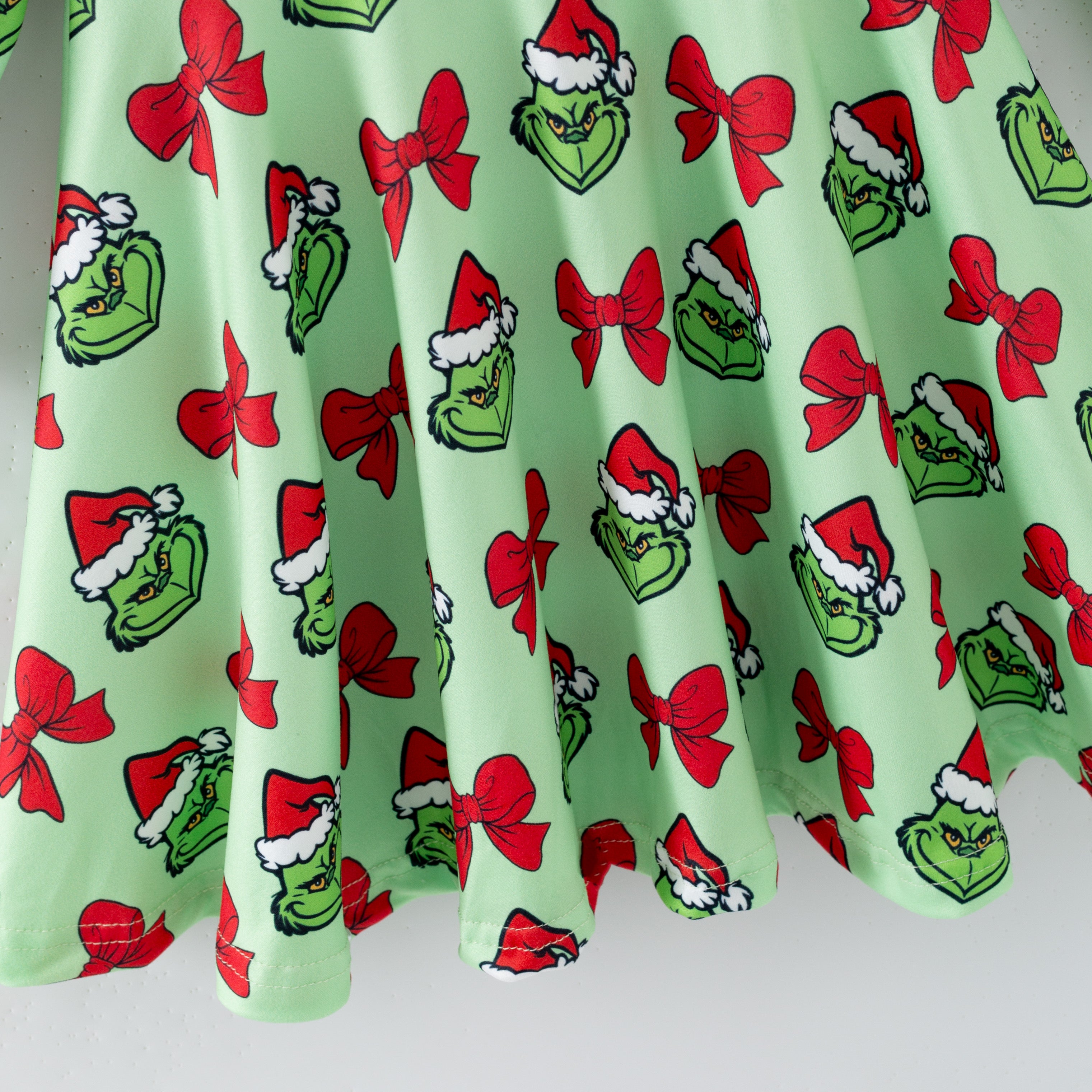 （Pre Order,Prepack Zone）Girls Christmas Cartoon Print Dress（Mix Size）