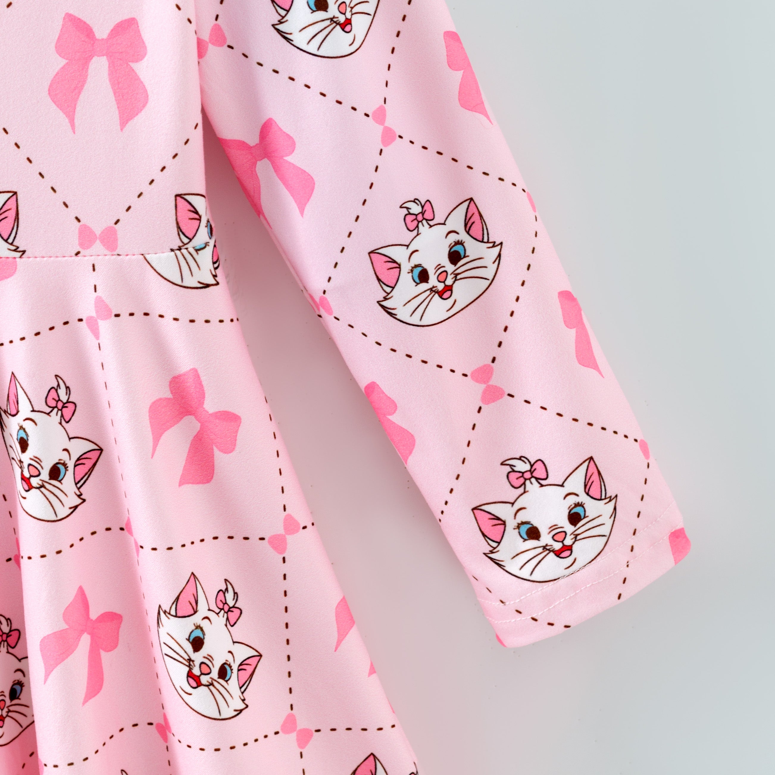 （Pre Order,Prepack Zone）Girls Spring&Summer Kitty Print Dress（Mix Size）