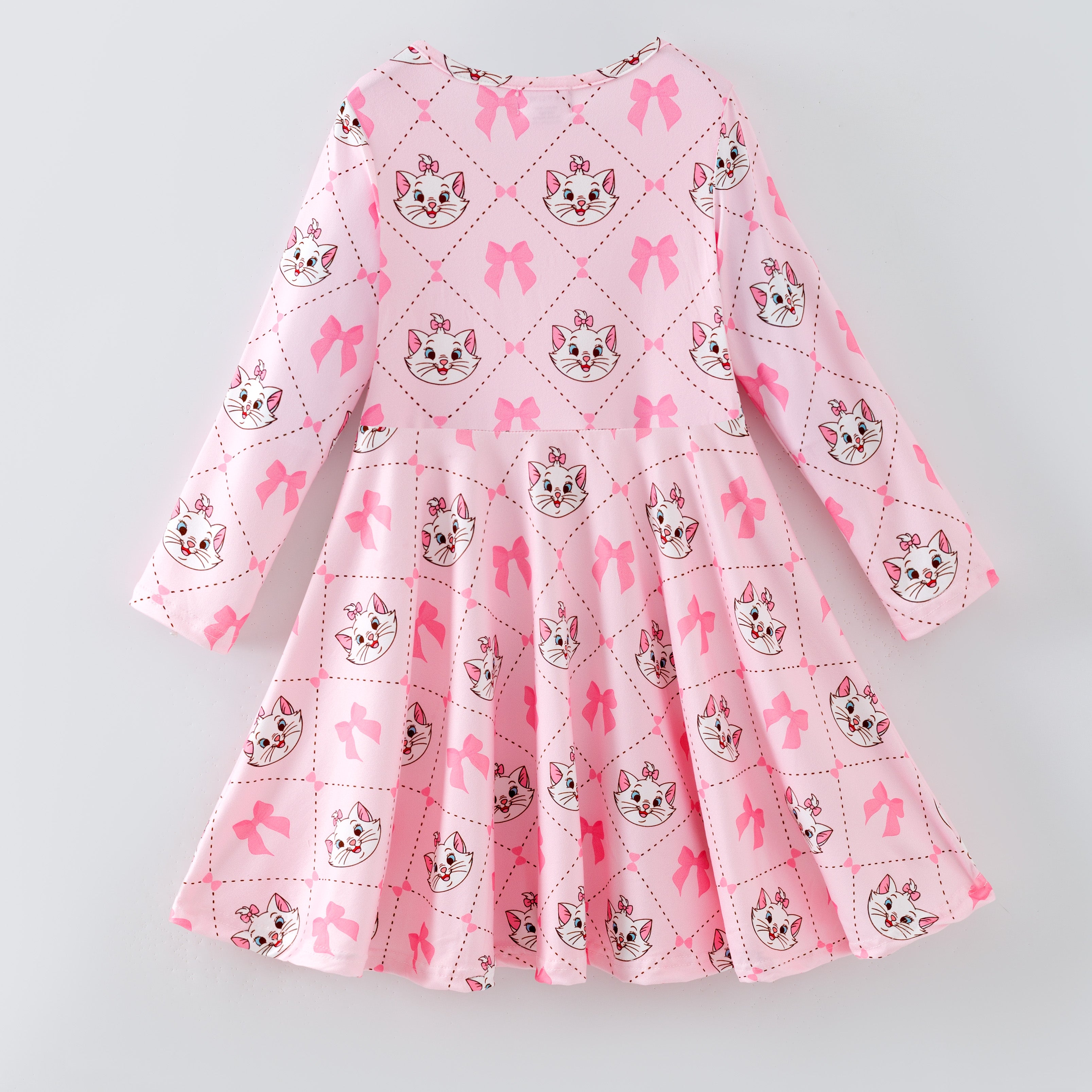 （Pre Order,Prepack Zone）Girls Spring&Summer Kitty Print Dress（Mix Size）