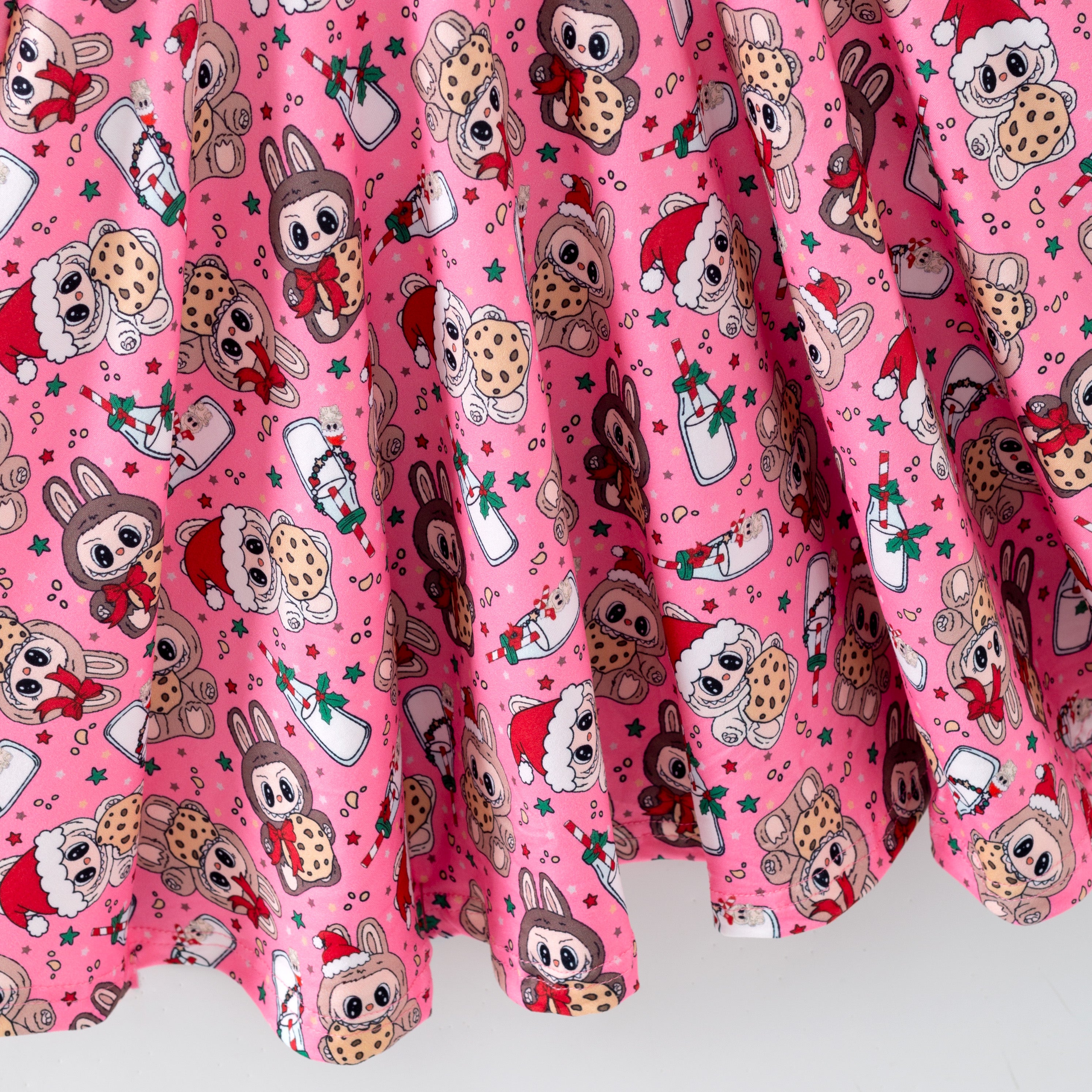 （Pre Order,Prepack Zone）Girls Christmas LBB Print Dress（Mix Size）