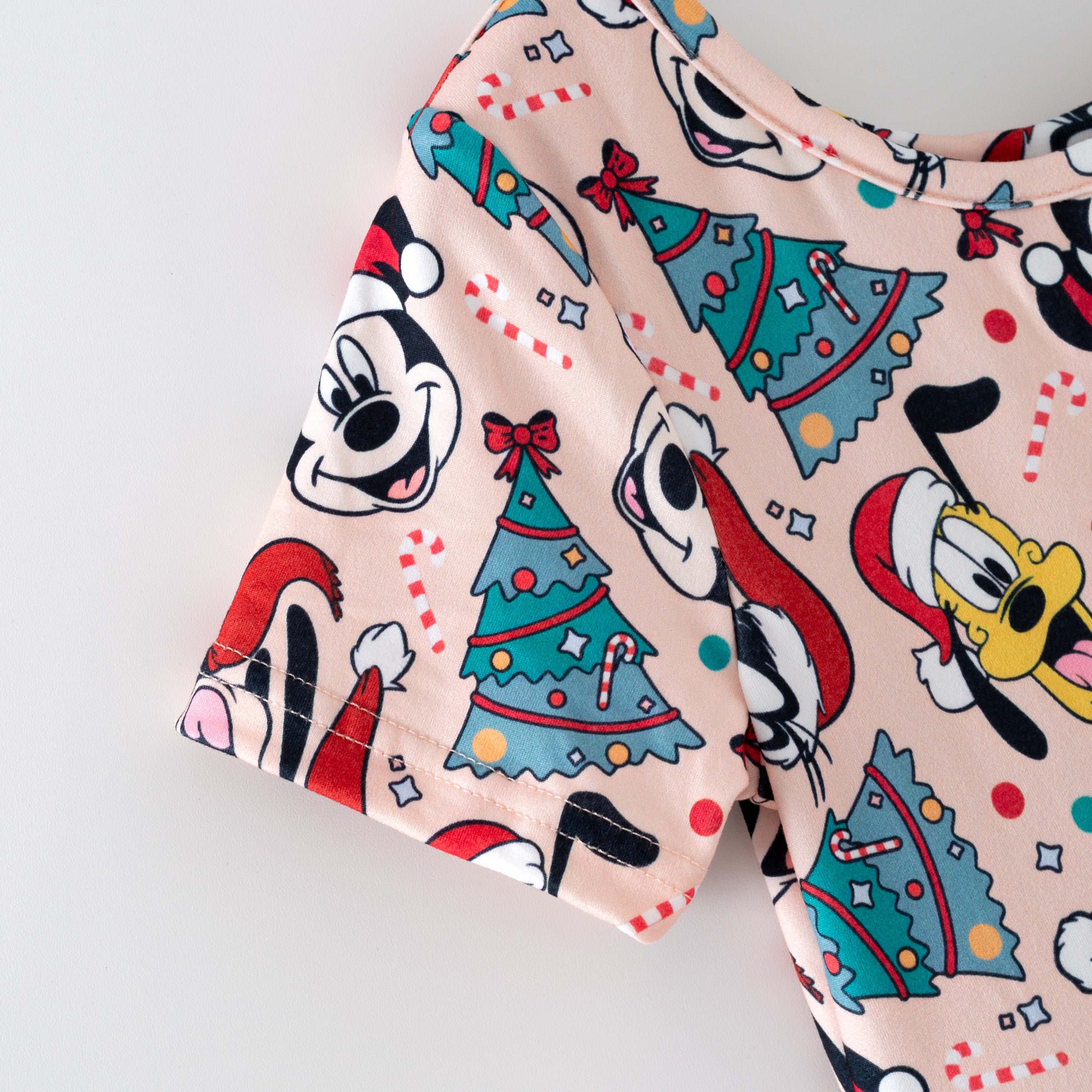 （Pre Order,Prepack Zone）Girls Christmas Cartoon Print Set&Dress（Mix Size）