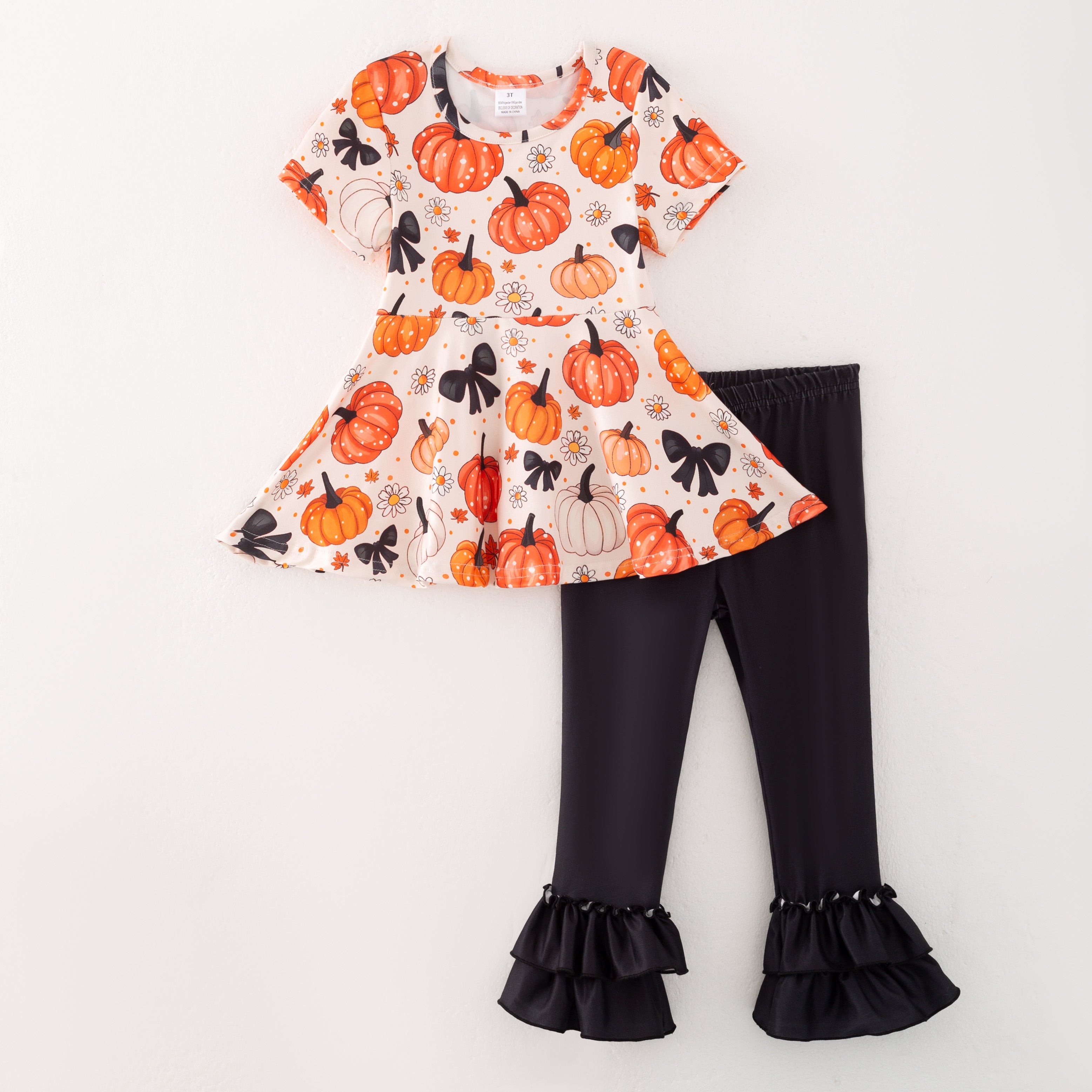 （Pre Order）Family Halloween Cartoon Print Dress,Set,Pajamas＆Romper