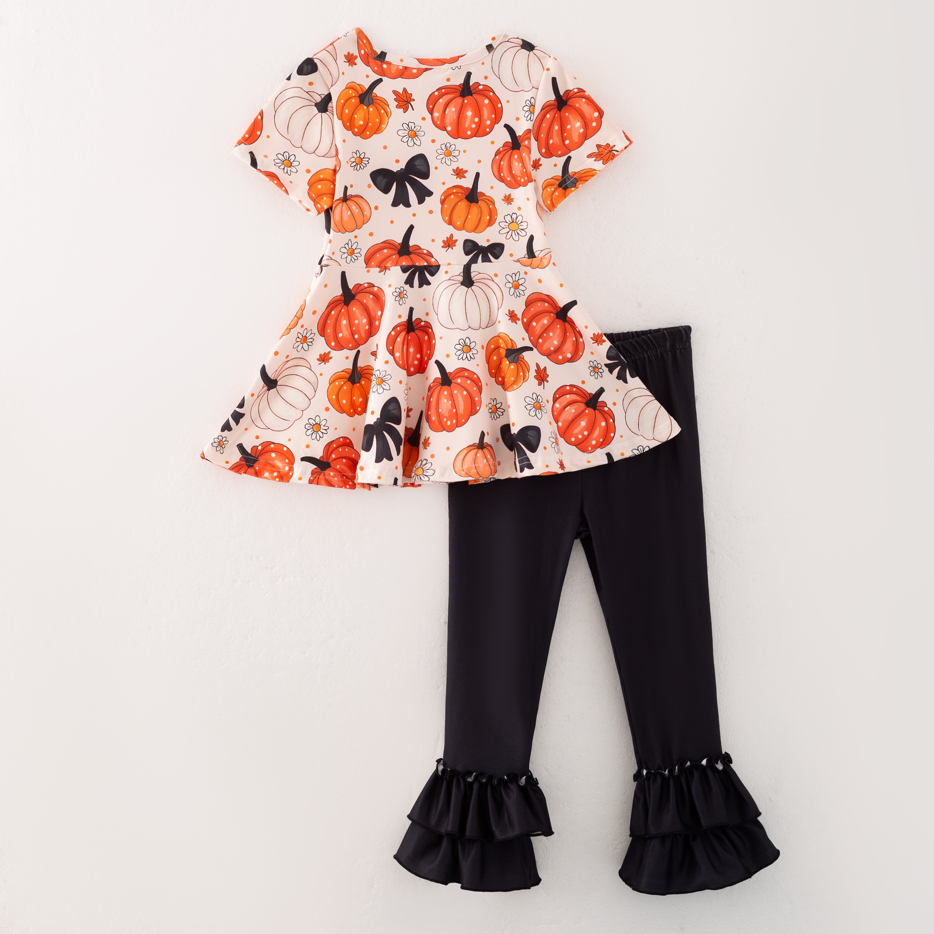 （Pre Order）Family Halloween Cartoon Print Dress,Set,Pajamas＆Romper