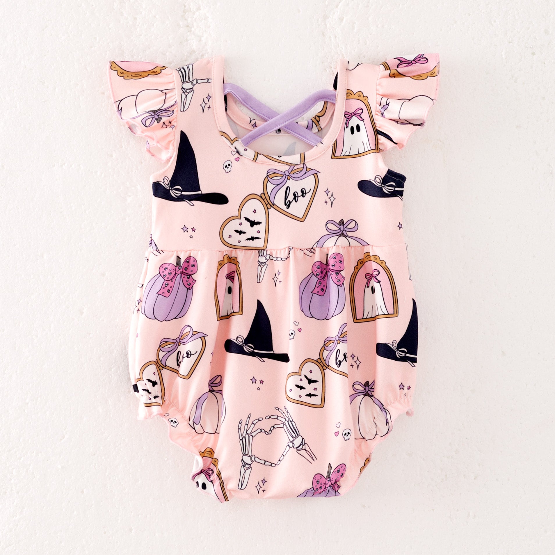 （Pre Order）Family Halloween Cartoon Print Dress,Set＆Romper