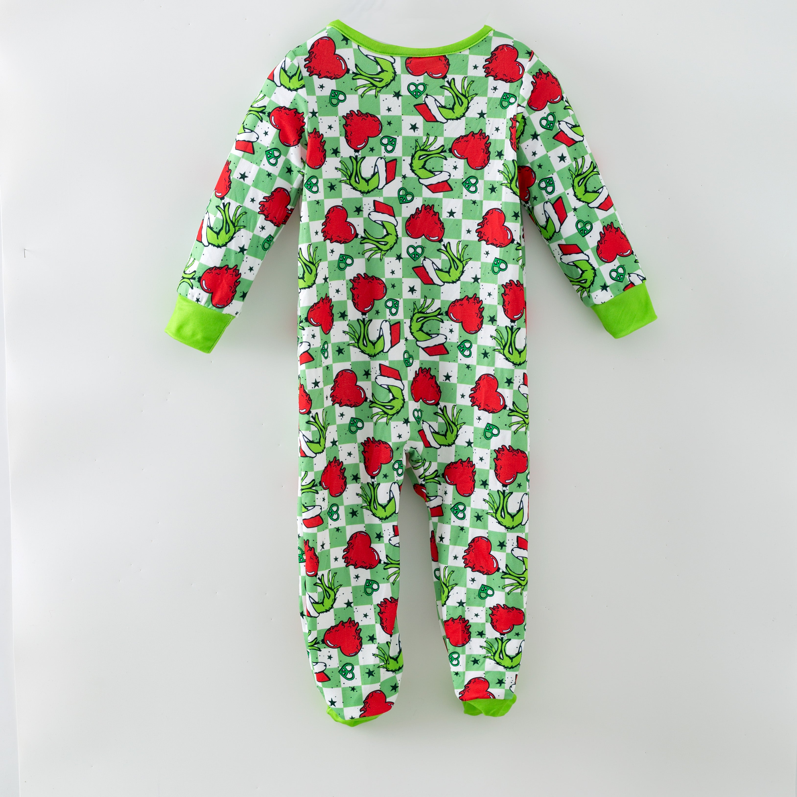 （Pre Order,Prepack Zone）Girls Christmas Cartoon Print Dress,Set&Romper