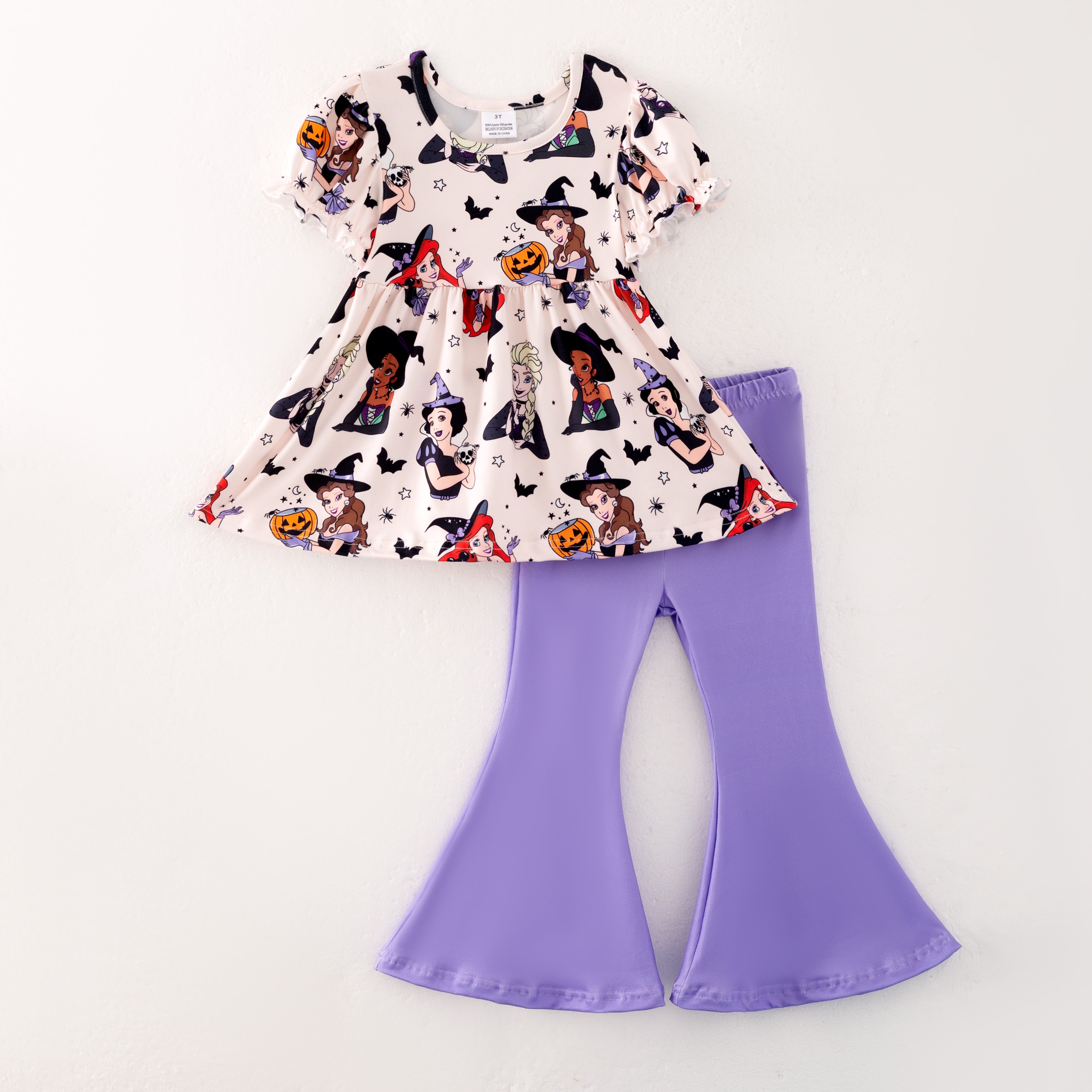 （Pre Order）Family Halloween Princess Print Dress,Set,Jumpsuit＆Romper