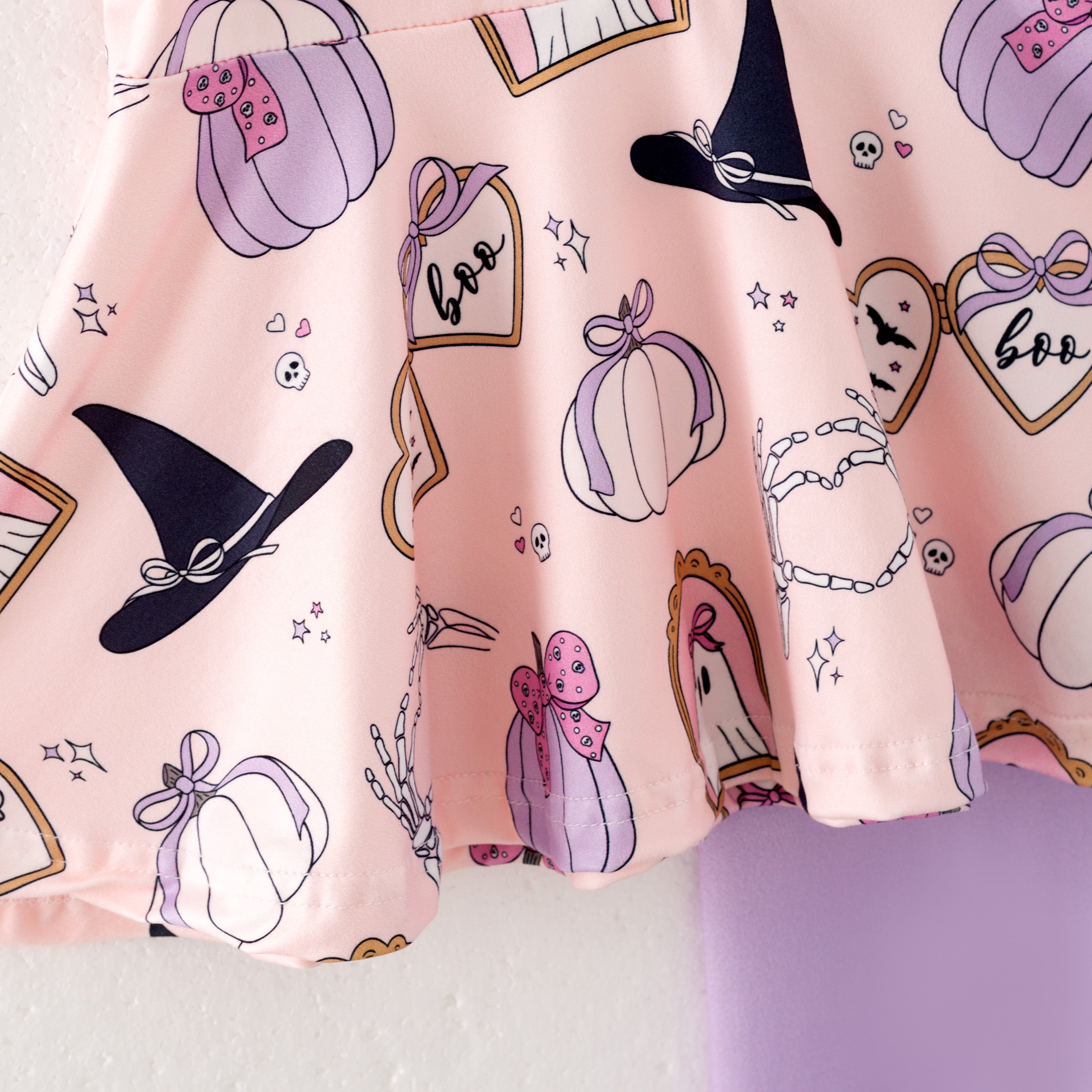 （Pre Order）Family Halloween Cartoon Print Dress,Set＆Romper