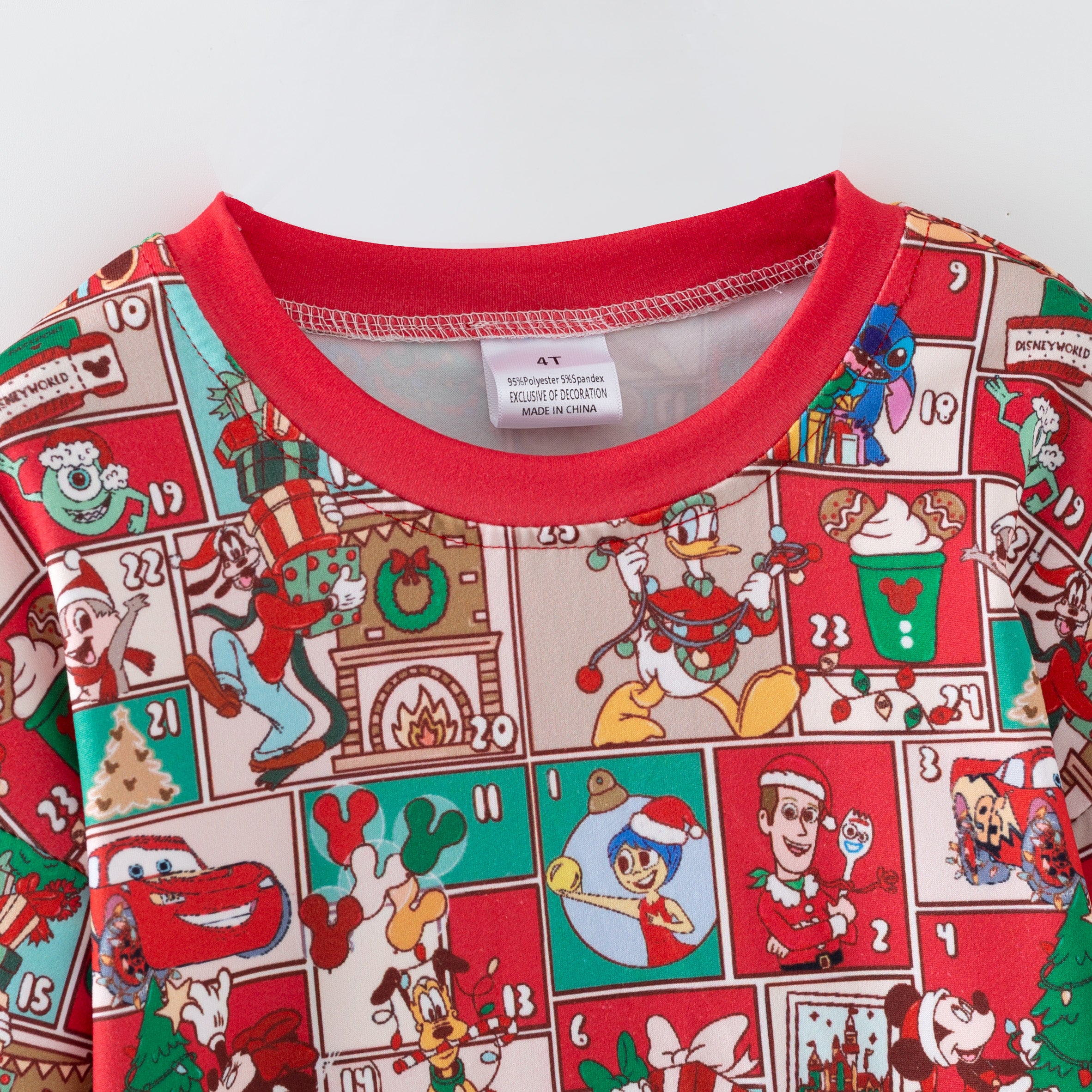 （Pre Order,Prepack Zone）Girls Christmas Movie Character Print Top（Mix Size）