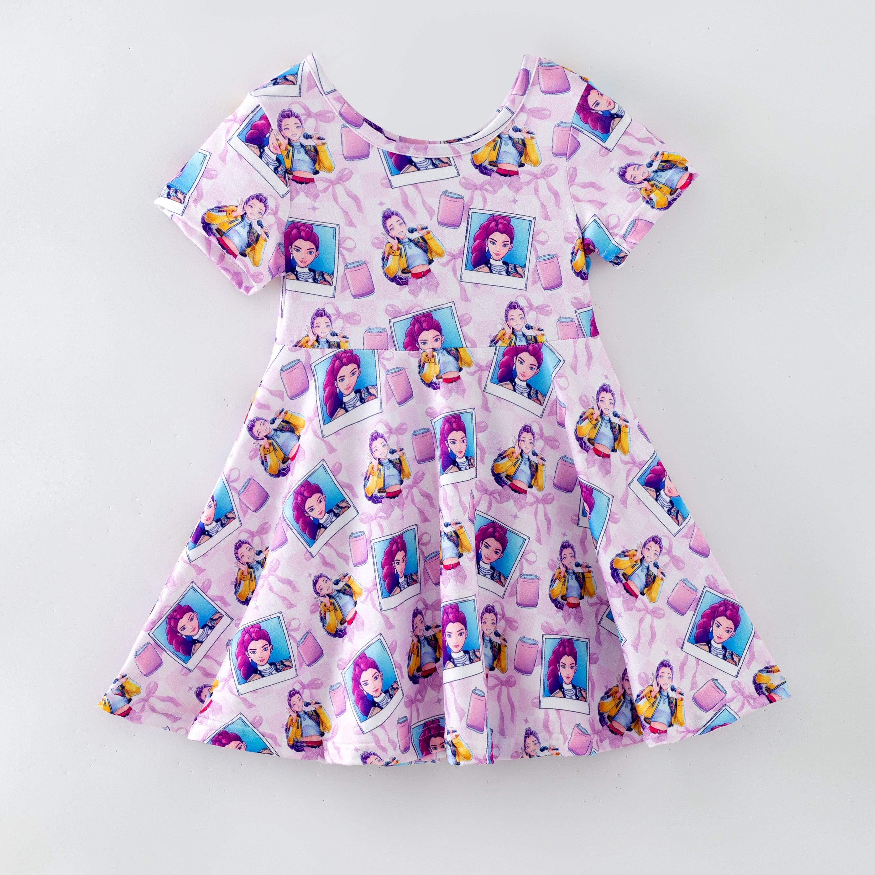 （Pre Order,Prepack Zone）Girls Movie Character Print Dress（Mix Size）
